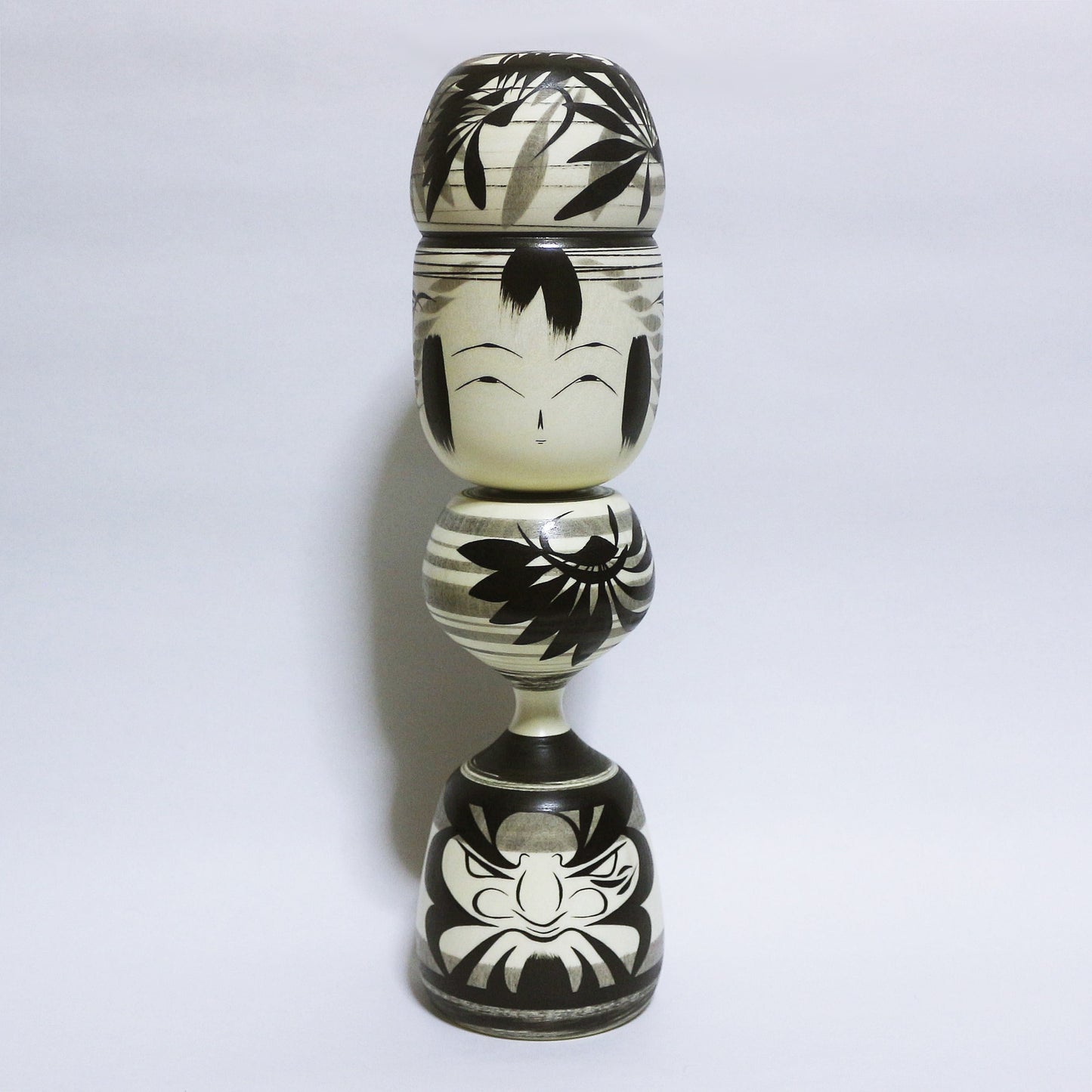 墨 髷 本人型 SUMI Noboru Wagatsuma Type Bun Hair KOKESHI #366