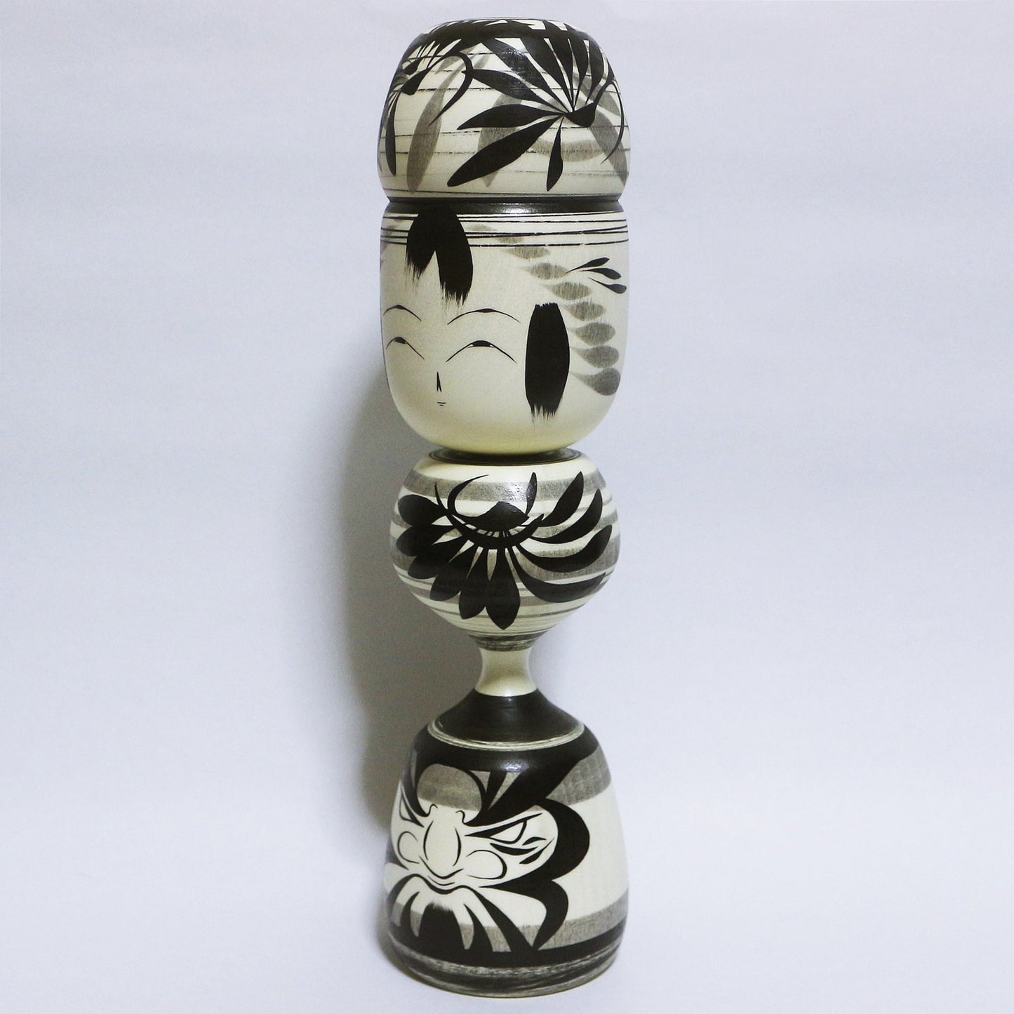 墨 髷 本人型 SUMI Noboru Wagatsuma Type Bun Hair KOKESHI #366