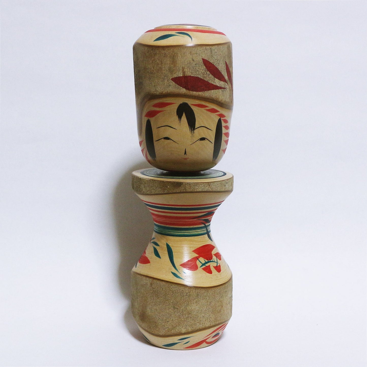 椿 髷 Camellia Bun Hair KOKESHI #367
