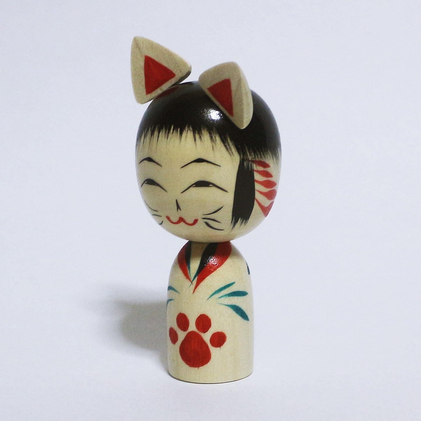 遠刈田猫こけし TOGATTA Cat KOKESHI #368