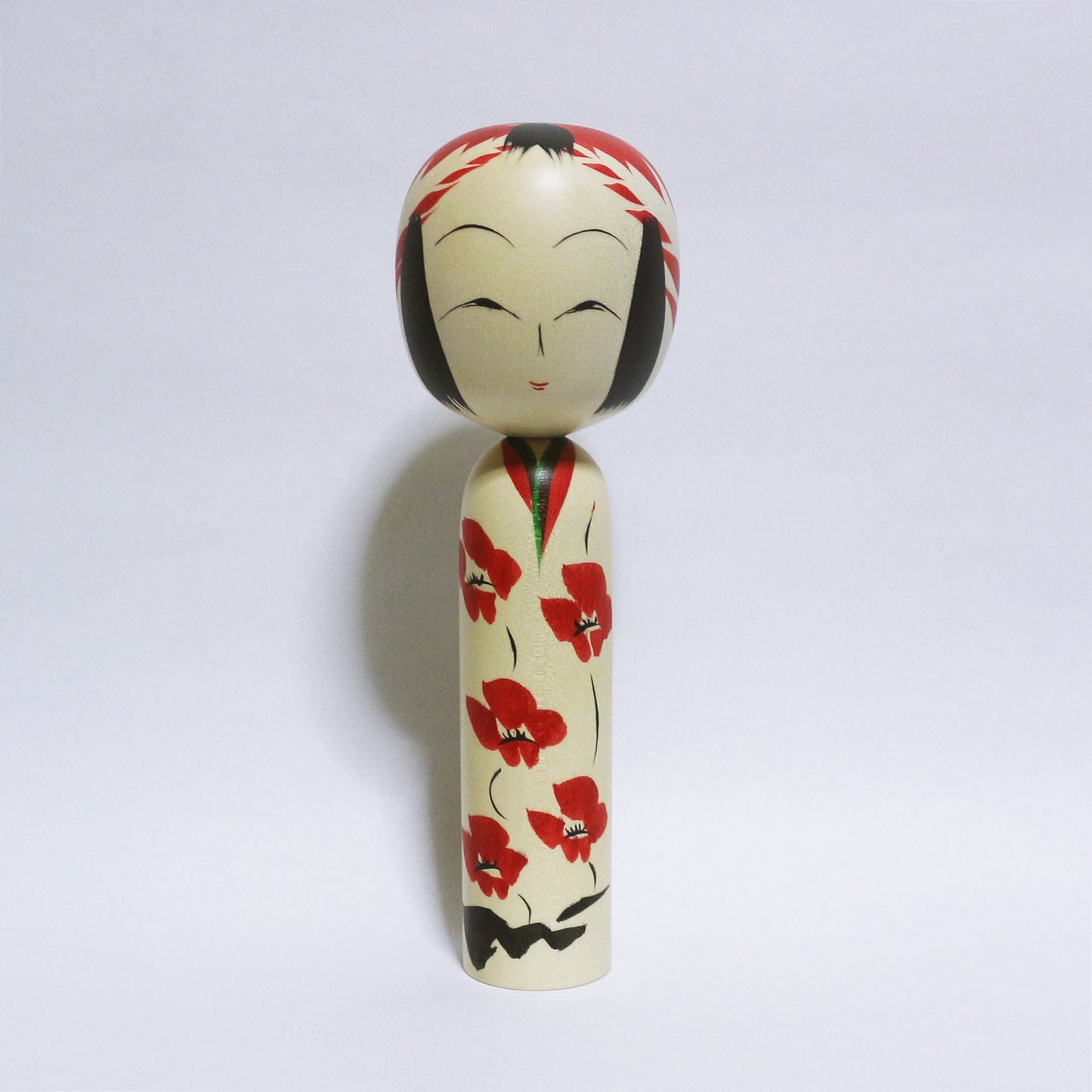 初作 平成30年作成 本人型 枝梅 Created in 2018 Noboru Wagatsuma Type EDA-UME KOKESHI #371