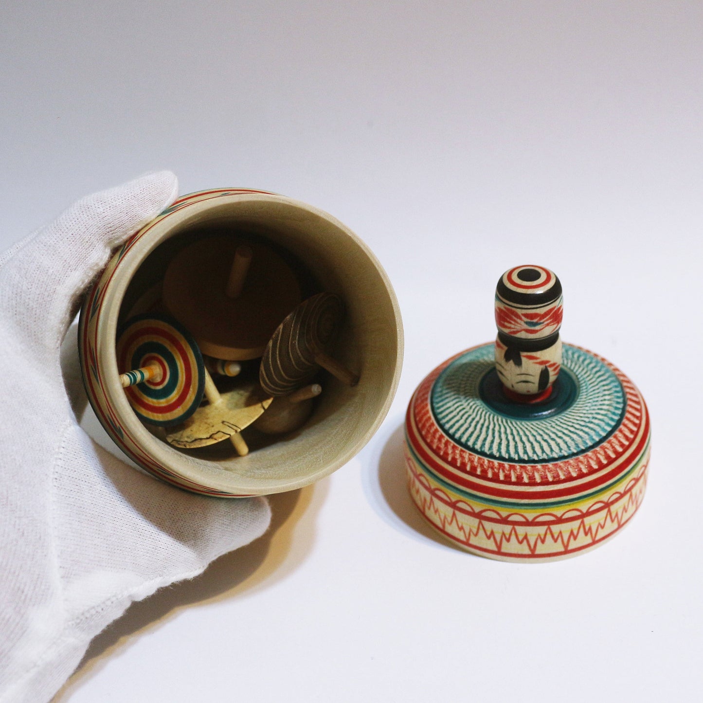 七種独楽 髷 えじこ Bun Hair EJIKO 7 types of spinning tops #433