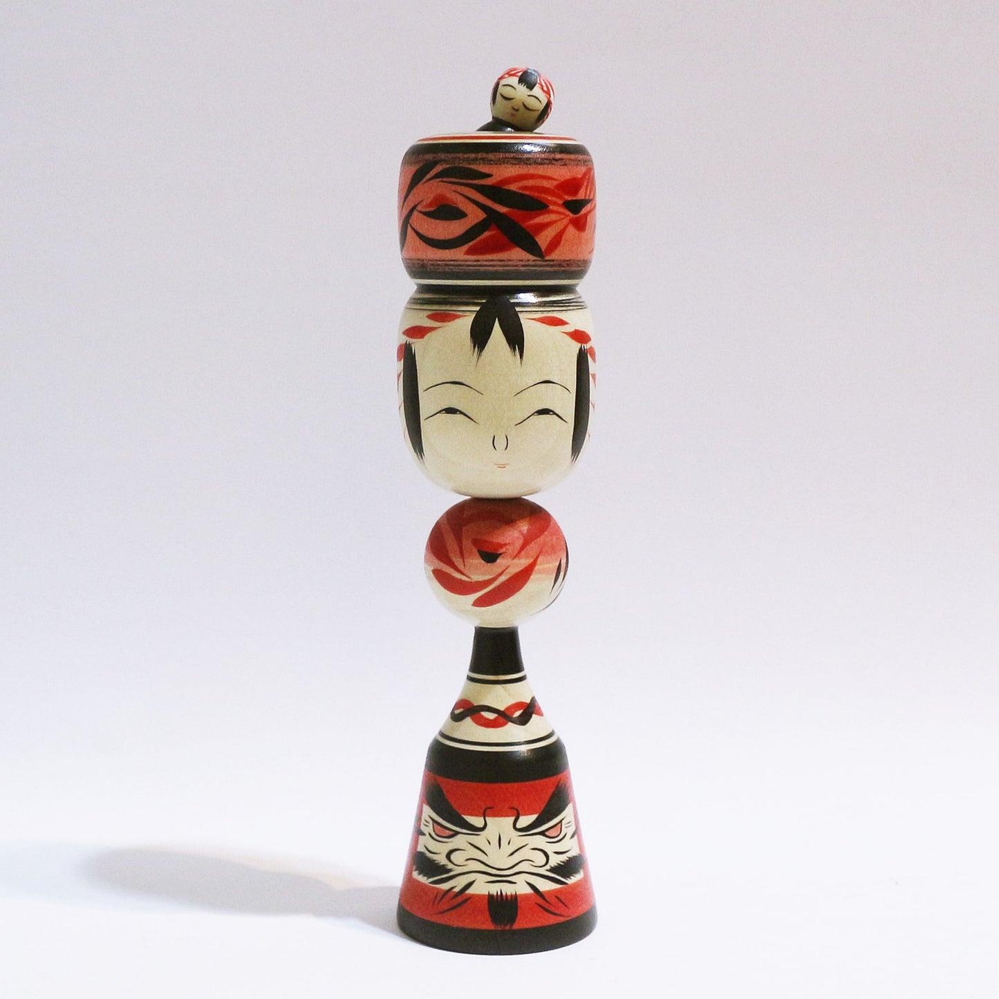 髷 玉入れ 達磨 こけし Bun Hair TAMA-IRE DARUMA KOKESHI #434