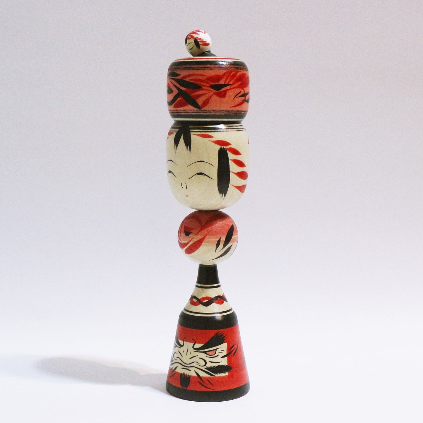 髷 玉入れ 達磨 こけし Bun Hair TAMA-IRE DARUMA KOKESHI #434