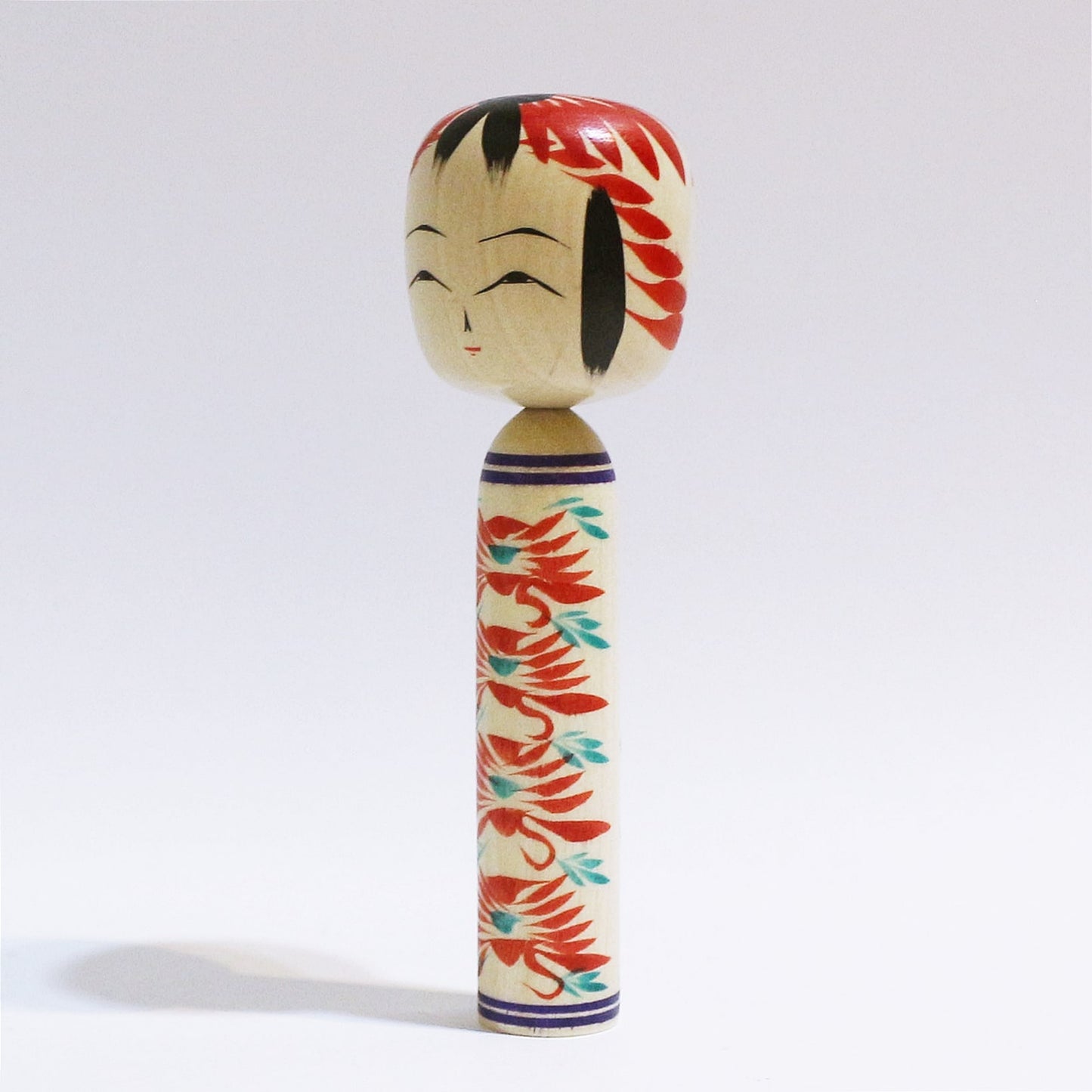 本人型 重ね菊 こけし Noboru Wagatsum Type KASANE-GIKU KOKESHI #436