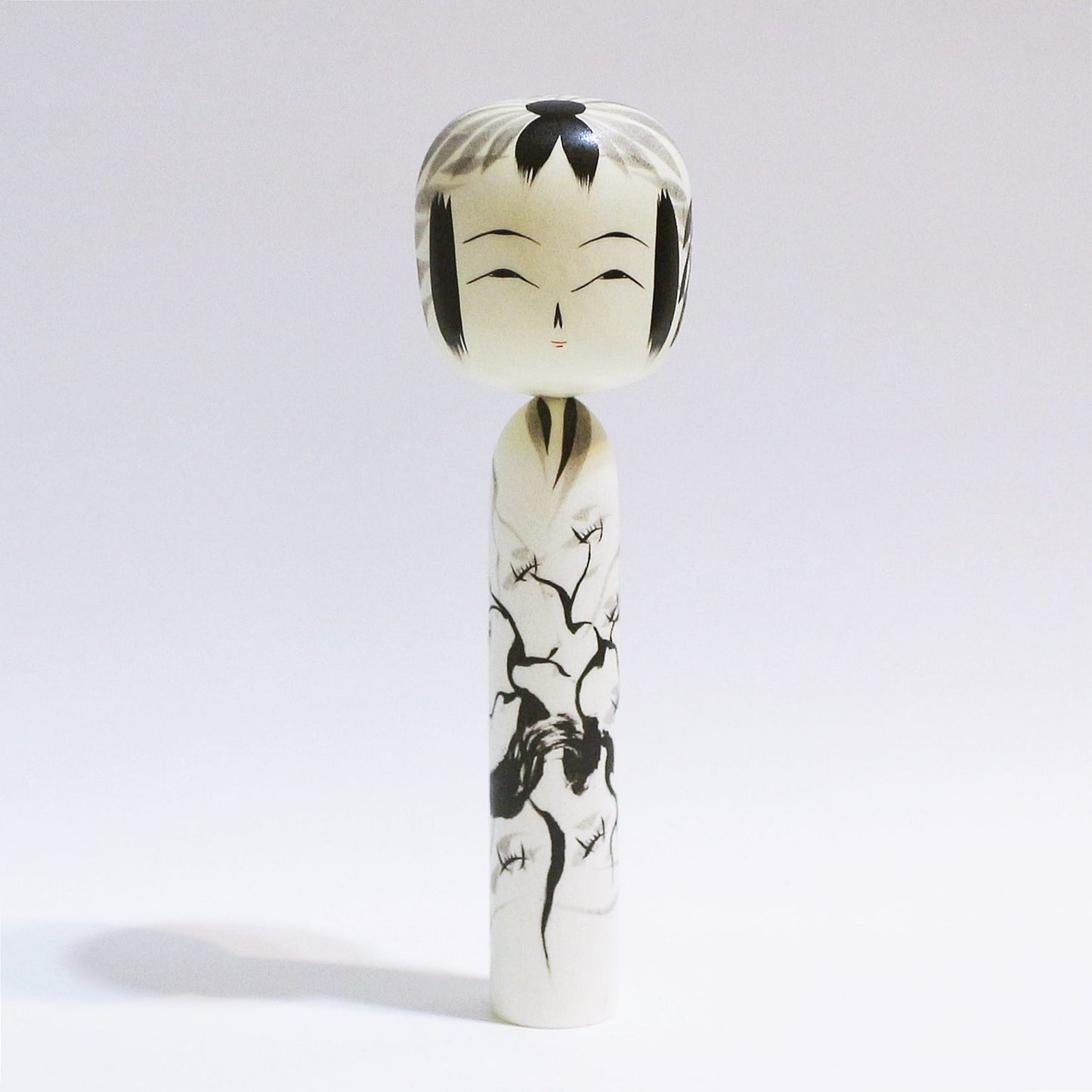 本人型 墨 枝梅 こけし Noboru Wagatsum Type SUMI EDA-UME KOKESHI #441