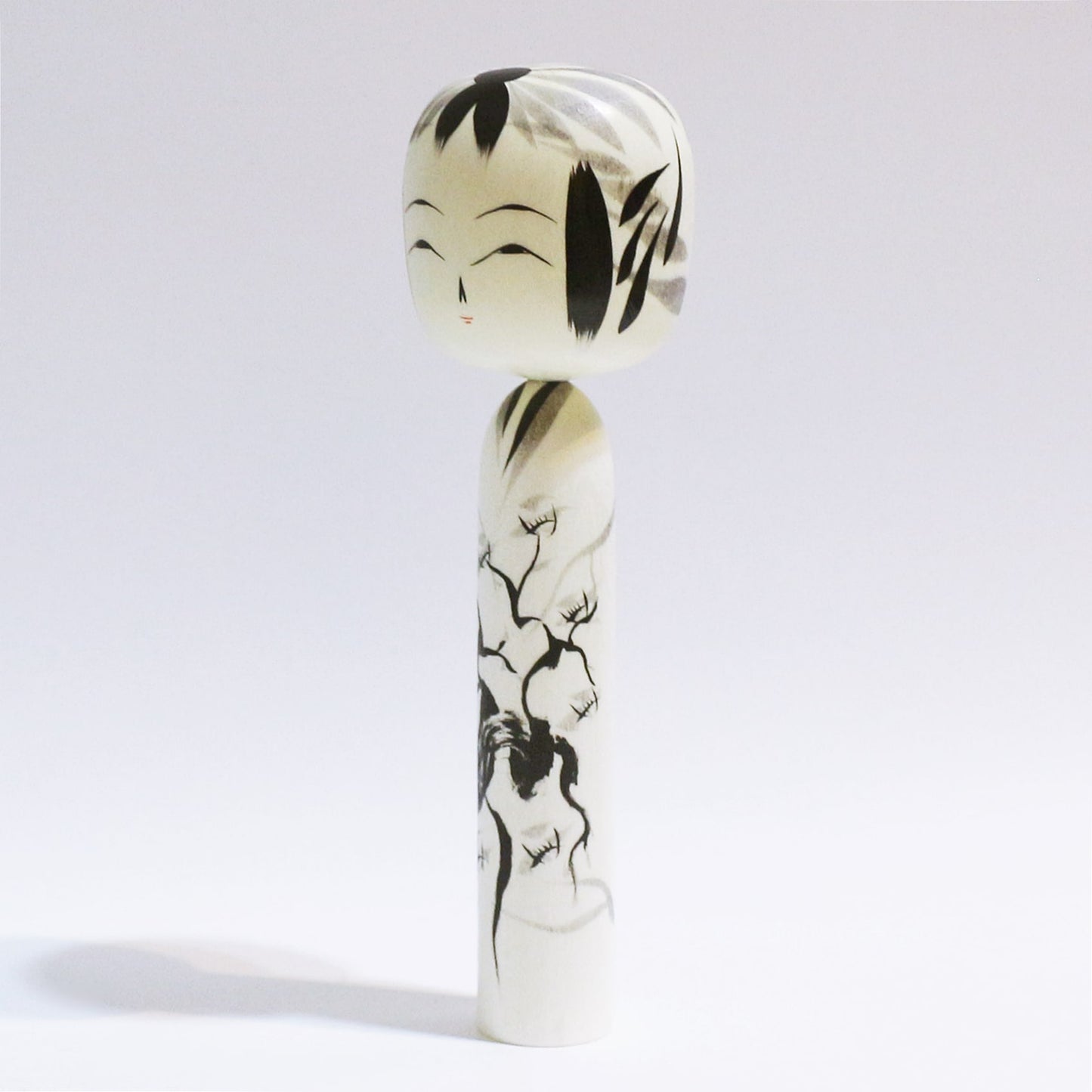 本人型 墨 枝梅 こけし Noboru Wagatsum Type SUMI EDA-UME KOKESHI #441