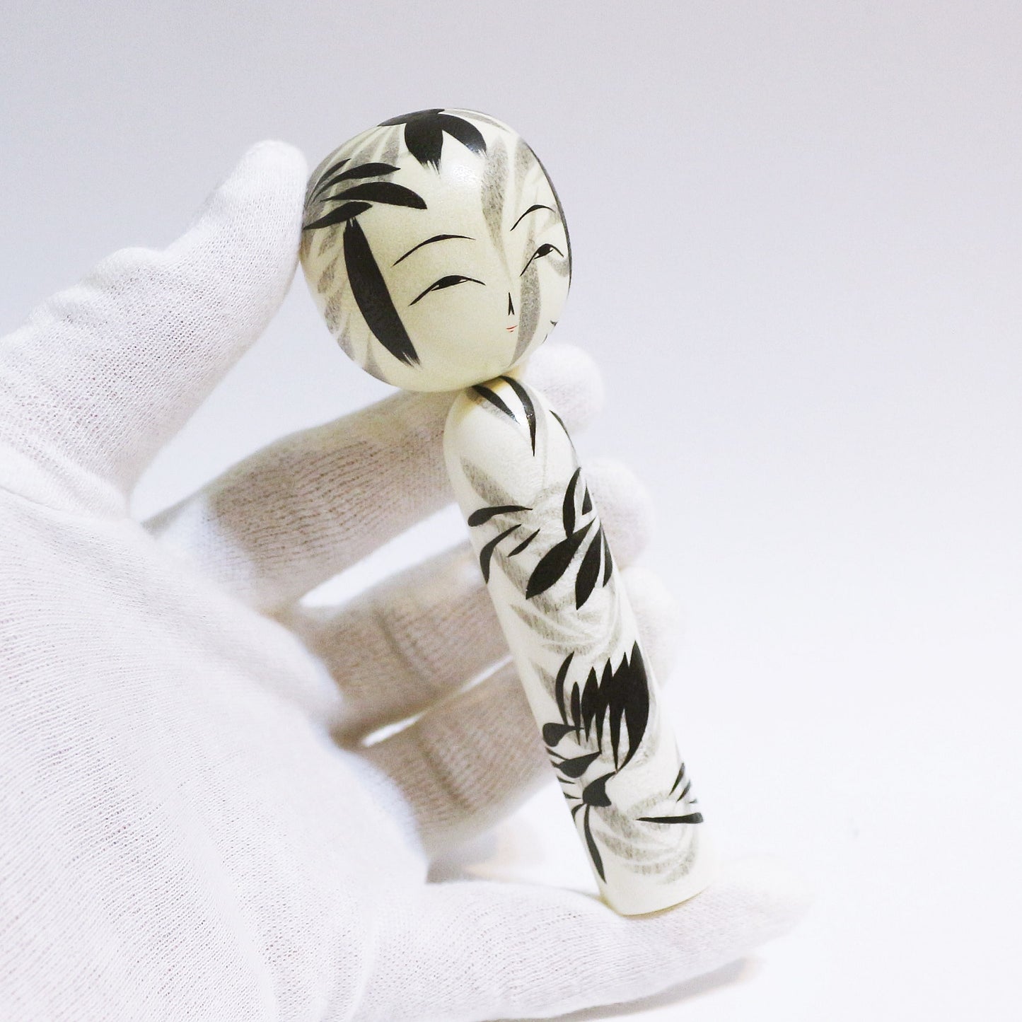 本人型 墨 こけし Noboru Wagatsum Type SUMI KOKESHI #442