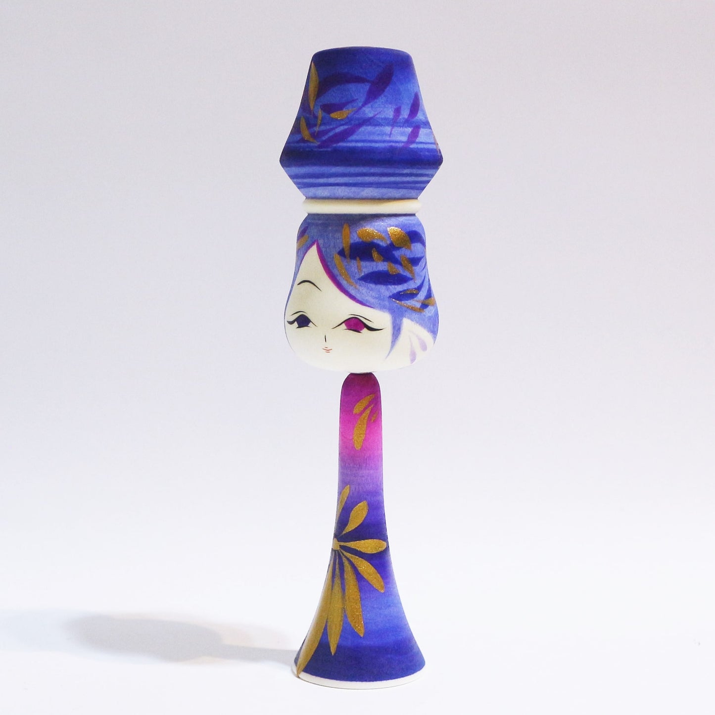 Purple Mix Bun Hair KOKESHI #445