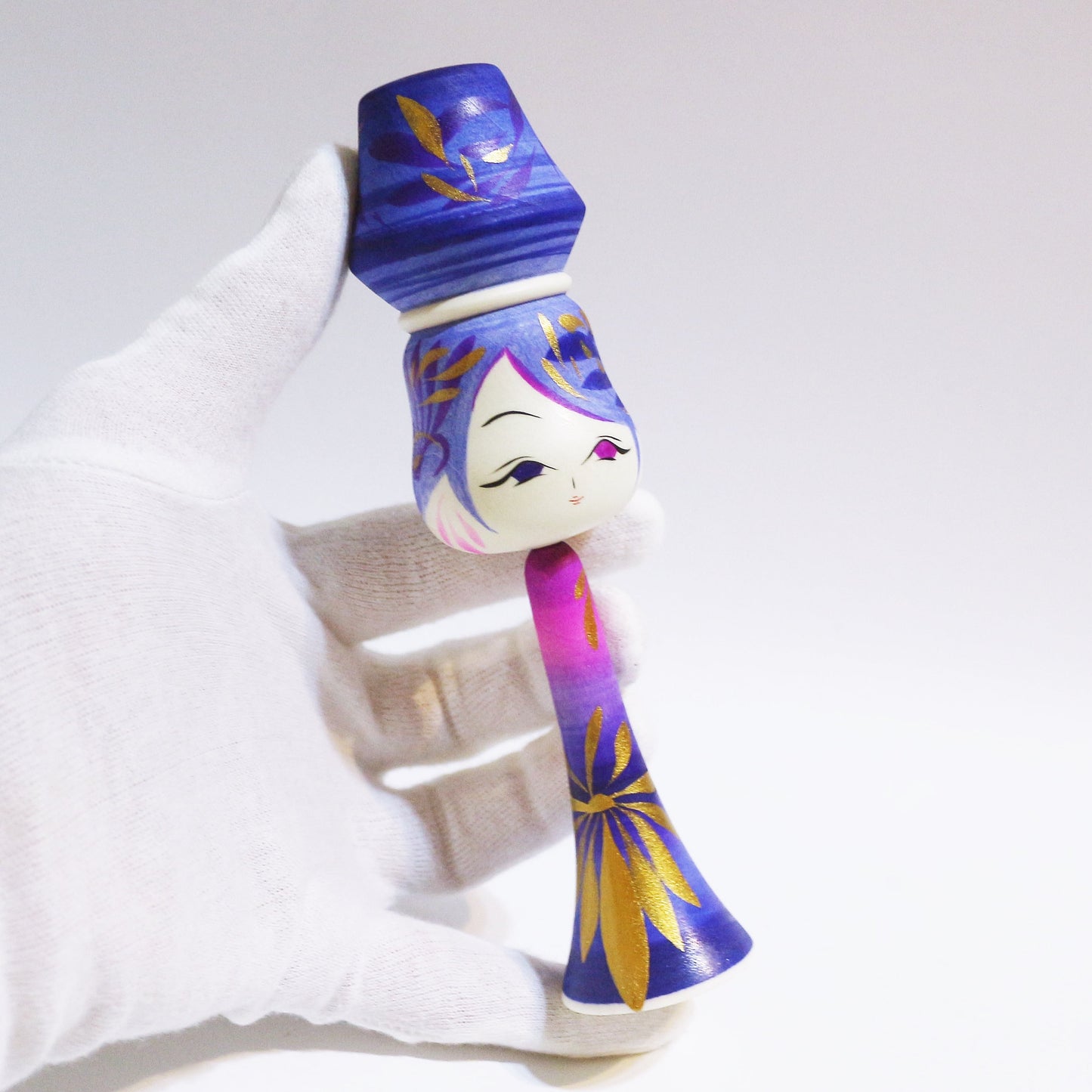 Purple Mix Bun Hair KOKESHI #445