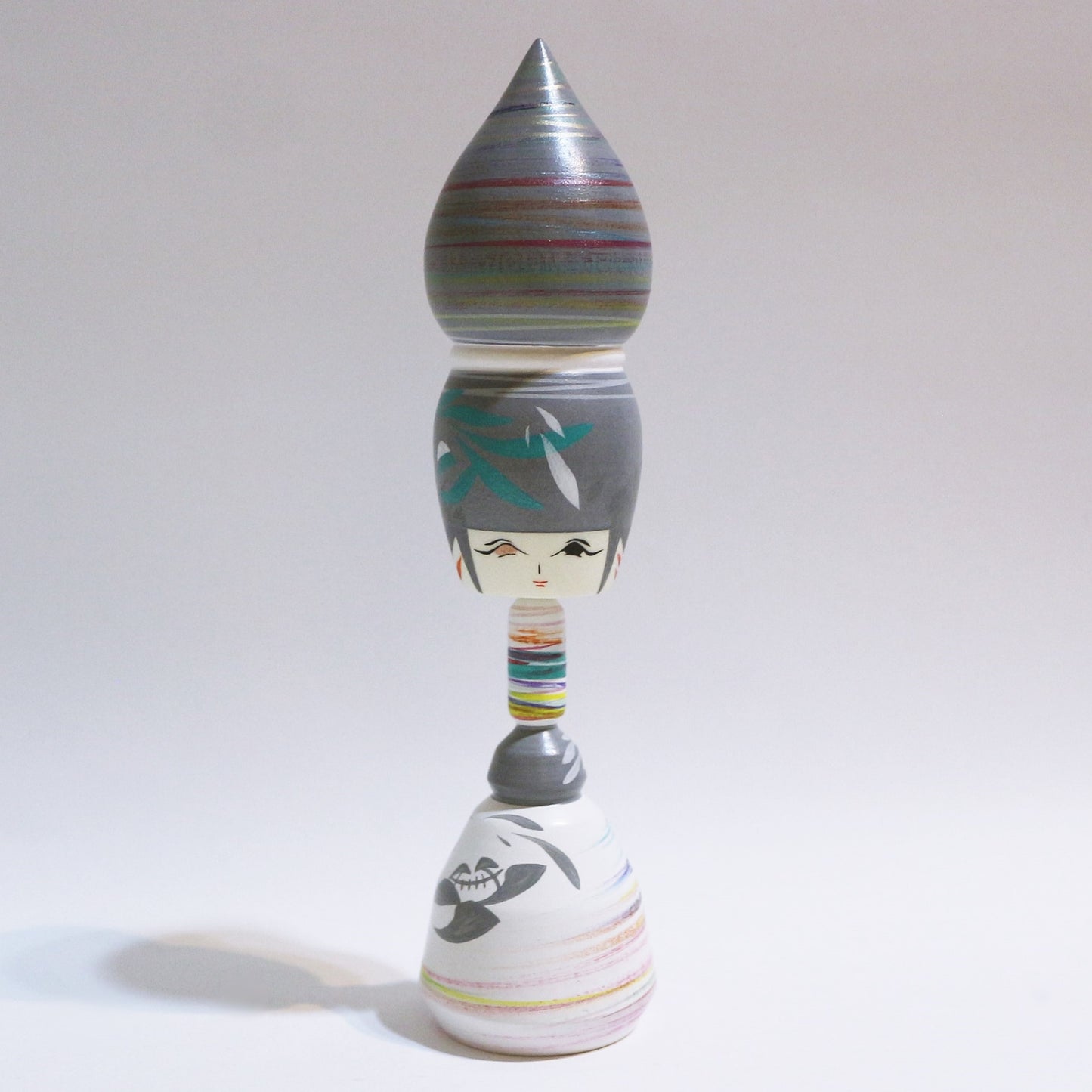 Colorful Bun Hair KOKESHI #452