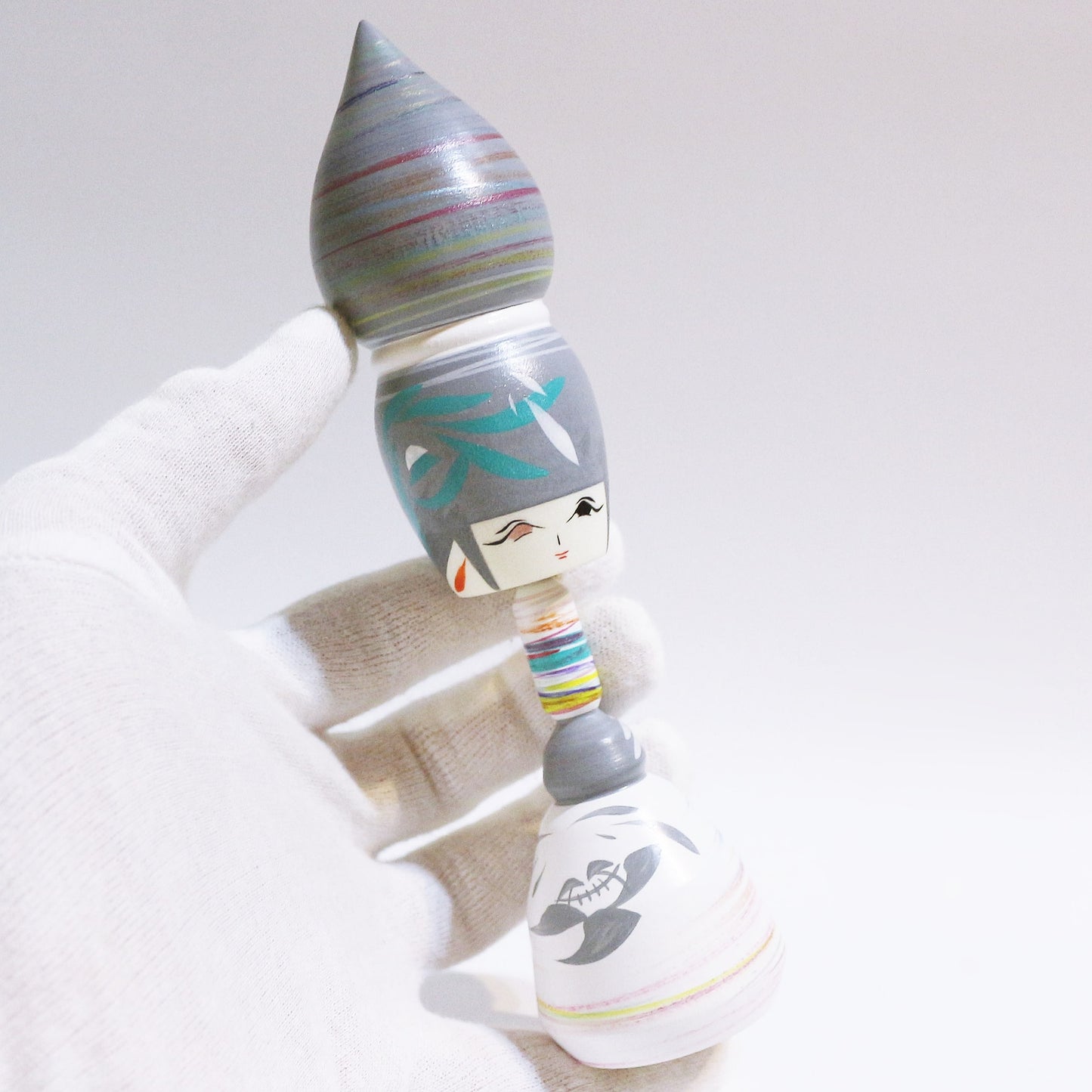 Colorful Bun Hair KOKESHI #452