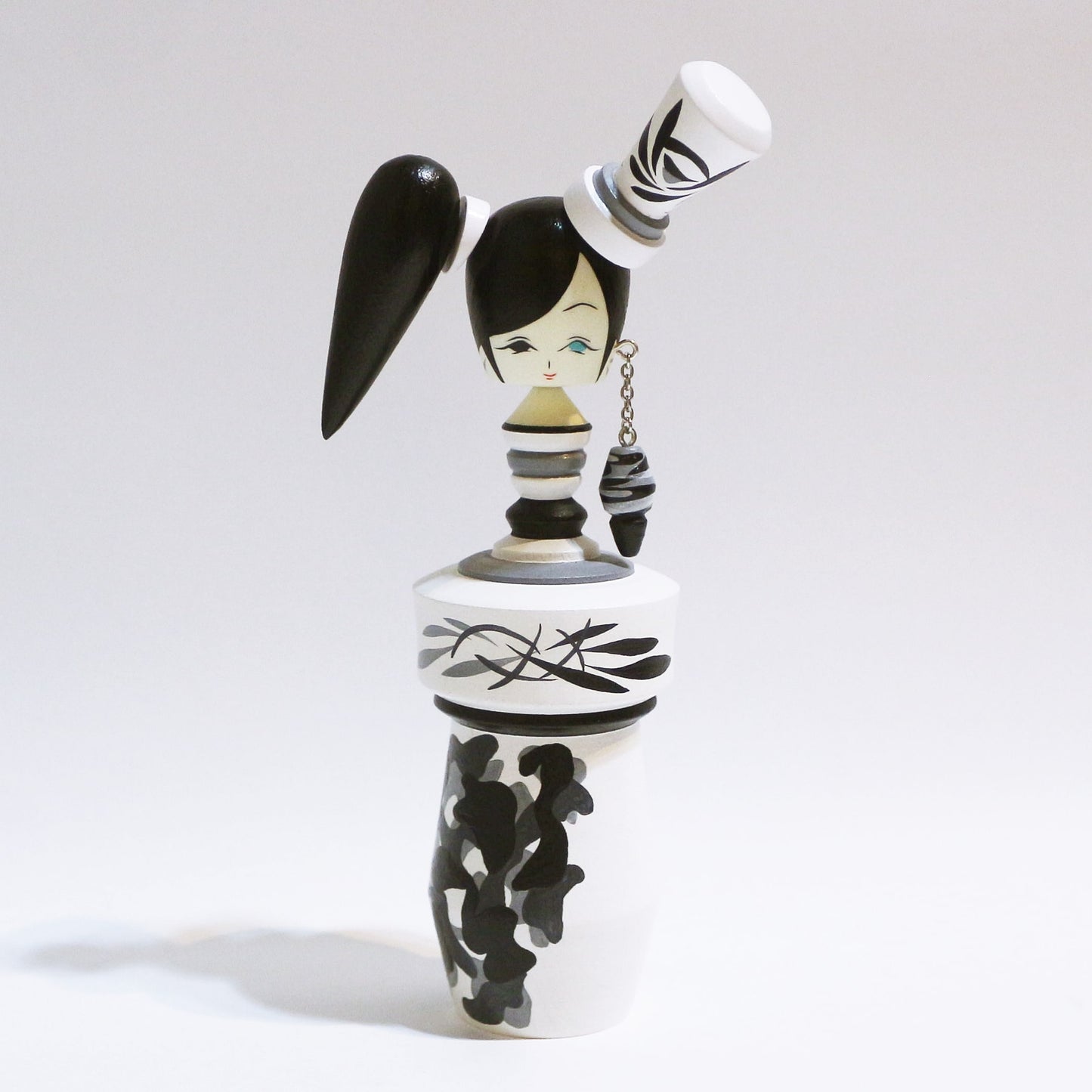 Camouflage Pattern High Side Ponytail KOKESHI #453