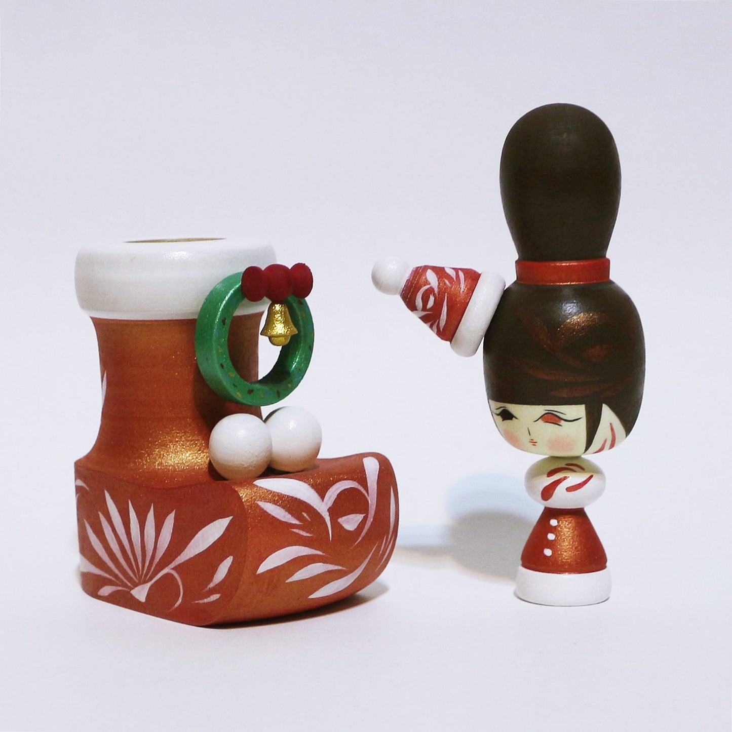 Christmas Boots KOKESHI #460