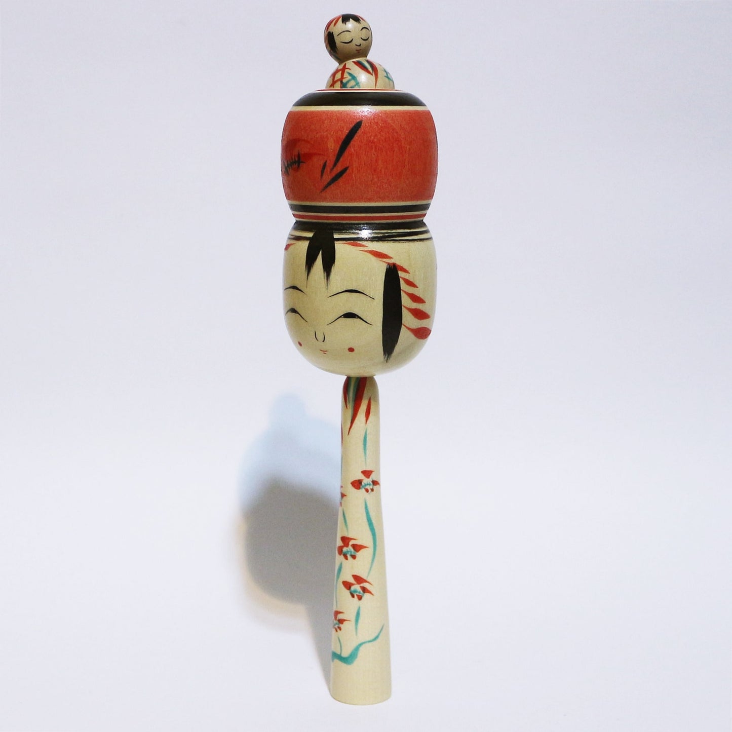 本人型 玉入れ 髷 こけし Noboru Wagatsuma Type TAMA-IRE Bun Hair KOKESHI #478