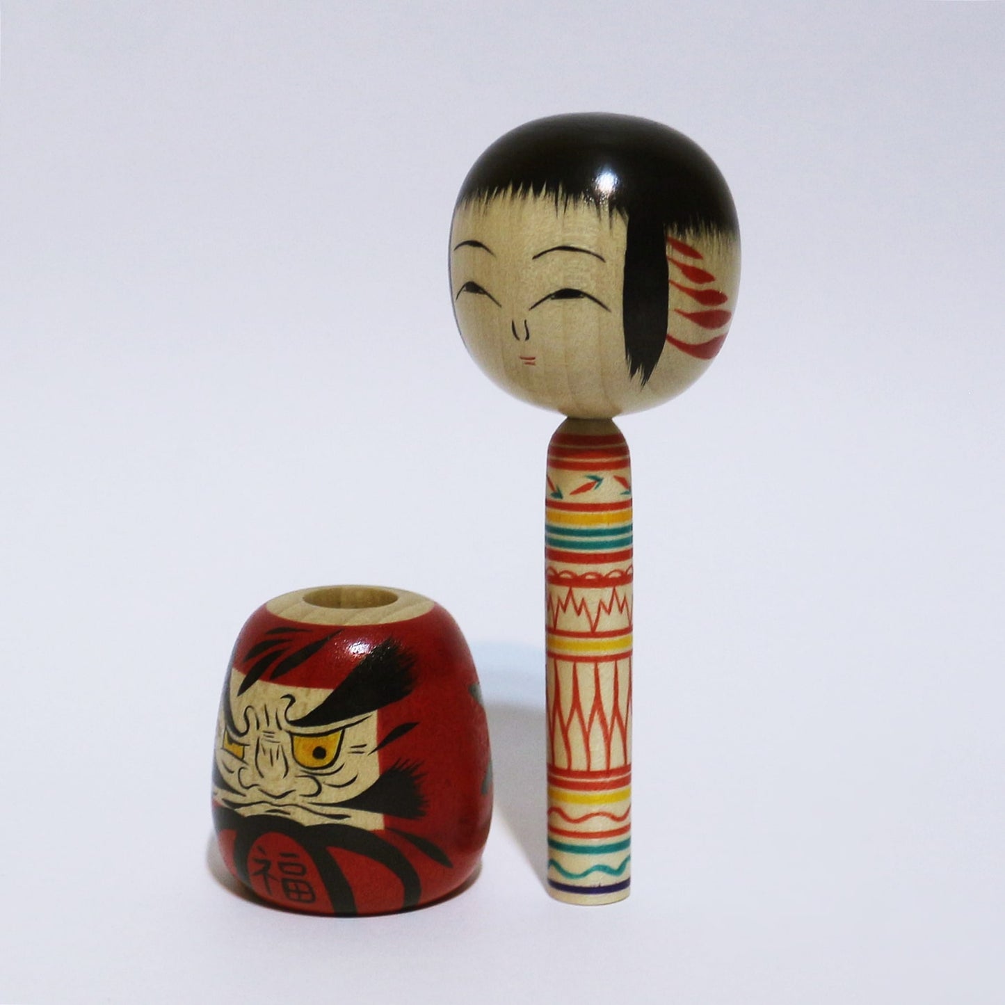 本人型 達磨 こけし Noboru Wagatsuma Type DARUMA KOKESHI #479