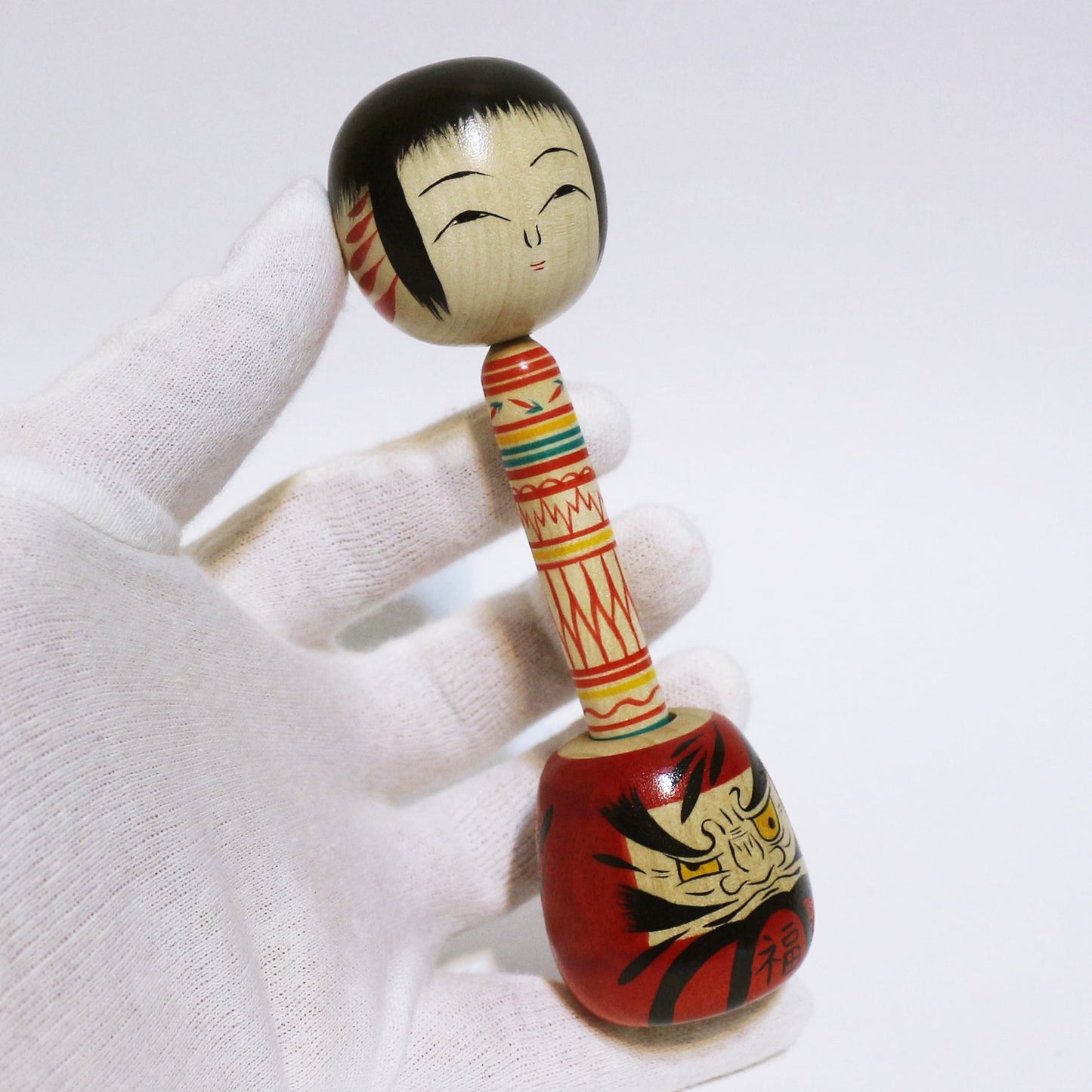 本人型 達磨 こけし Noboru Wagatsuma Type DARUMA KOKESHI #479