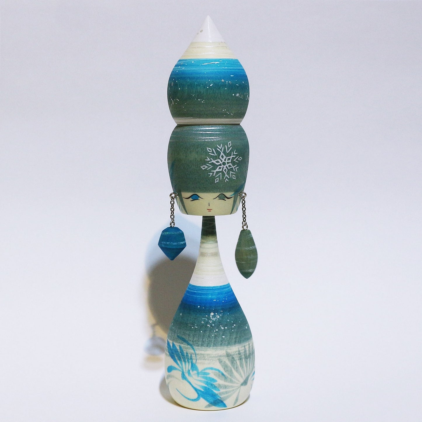 冬色 イヤリング こけし Winter Colors Earrings KOKESHI #481