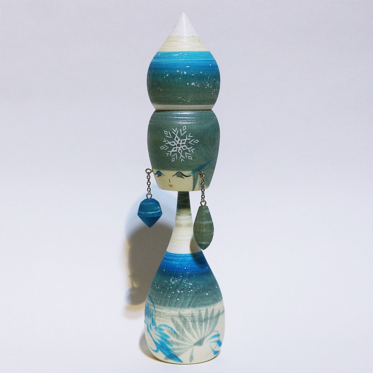 冬色 イヤリング こけし Winter Colors Earrings KOKESHI #481