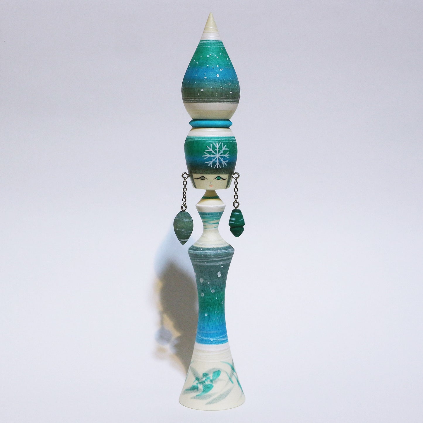 冬色 イヤリング こけし Winter Colors Earrings KOKESHI #482