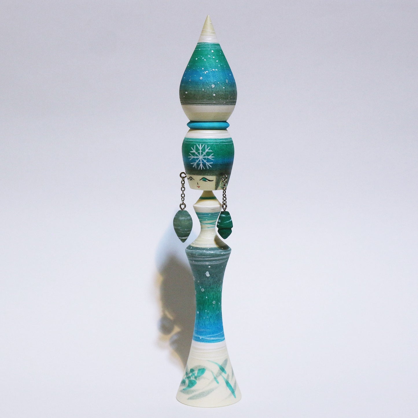 冬色 イヤリング こけし Winter Colors Earrings KOKESHI #482