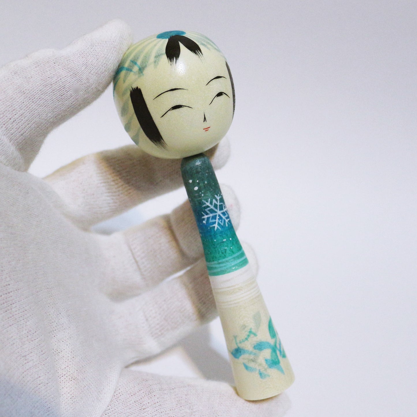 冬色 こけし Winter Colors KOKESHI #485