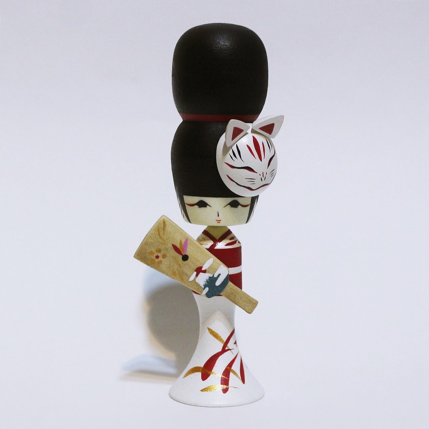 お正月 狐面 羽子板 こけし OSYOUGATSU KITSUNE-MEN HAGOITA KOKESHI ※492