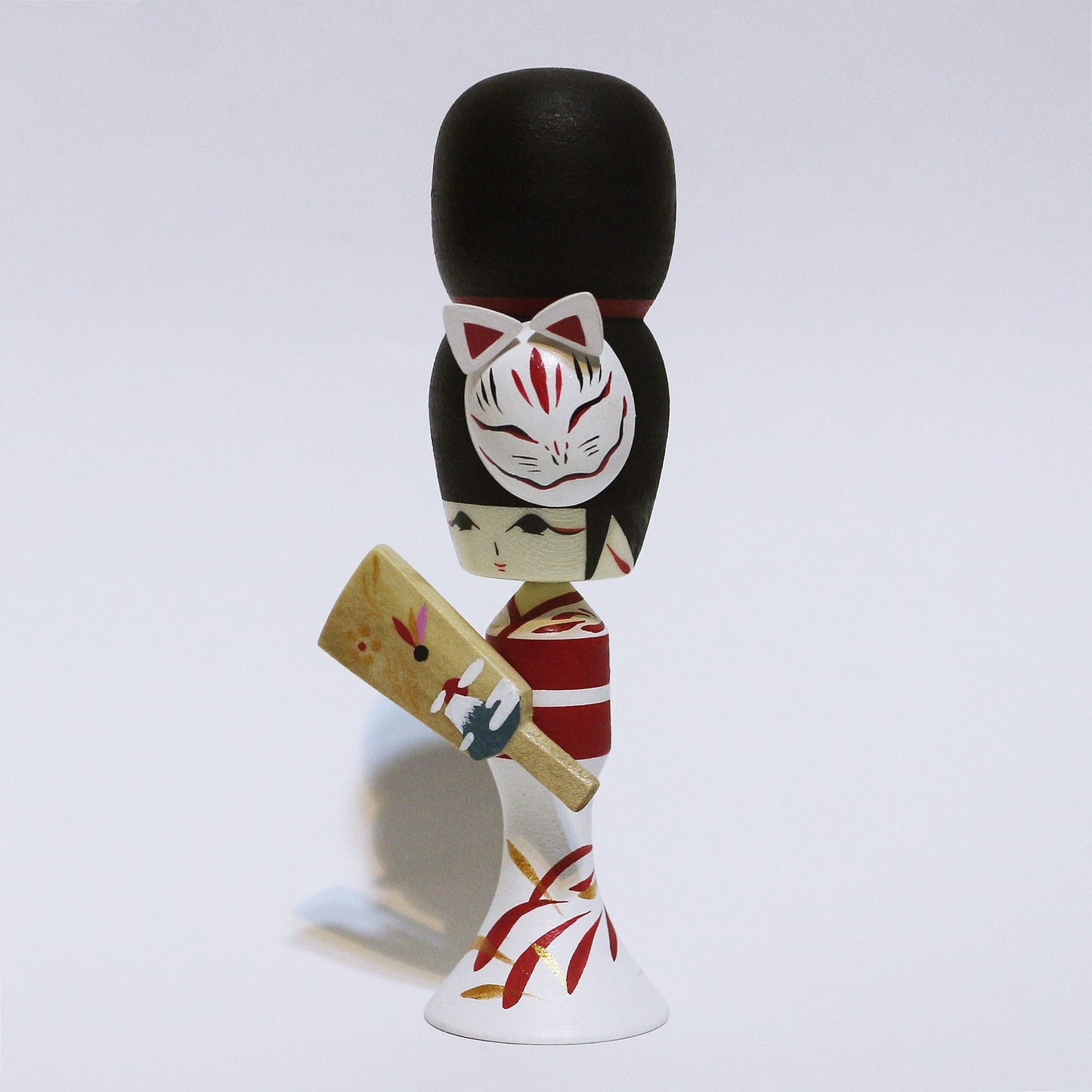 お正月 狐面 羽子板 こけし OSYOUGATSU KITSUNE-MEN HAGOITA KOKESHI ※492