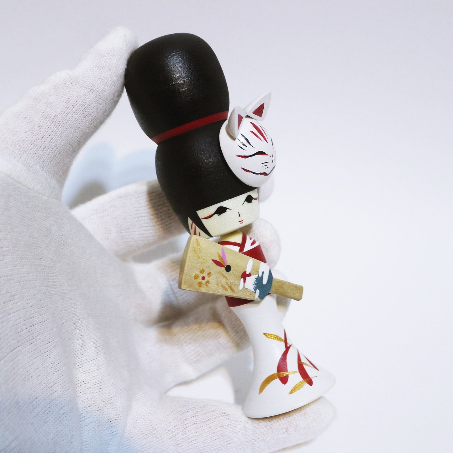 お正月 狐面 羽子板 こけし OSYOUGATSU KITSUNE-MEN HAGOITA KOKESHI ※492