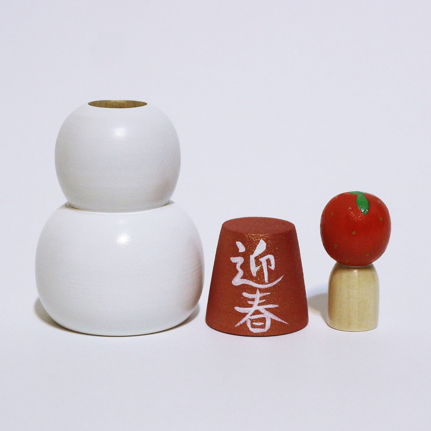 お正月 鏡餅からのクリスマス雪だるま トランスフォーム こけし OSYOUGATSU KAGAMI‐MOCHI & Christmas Snowman Transform KOKESHI ※502