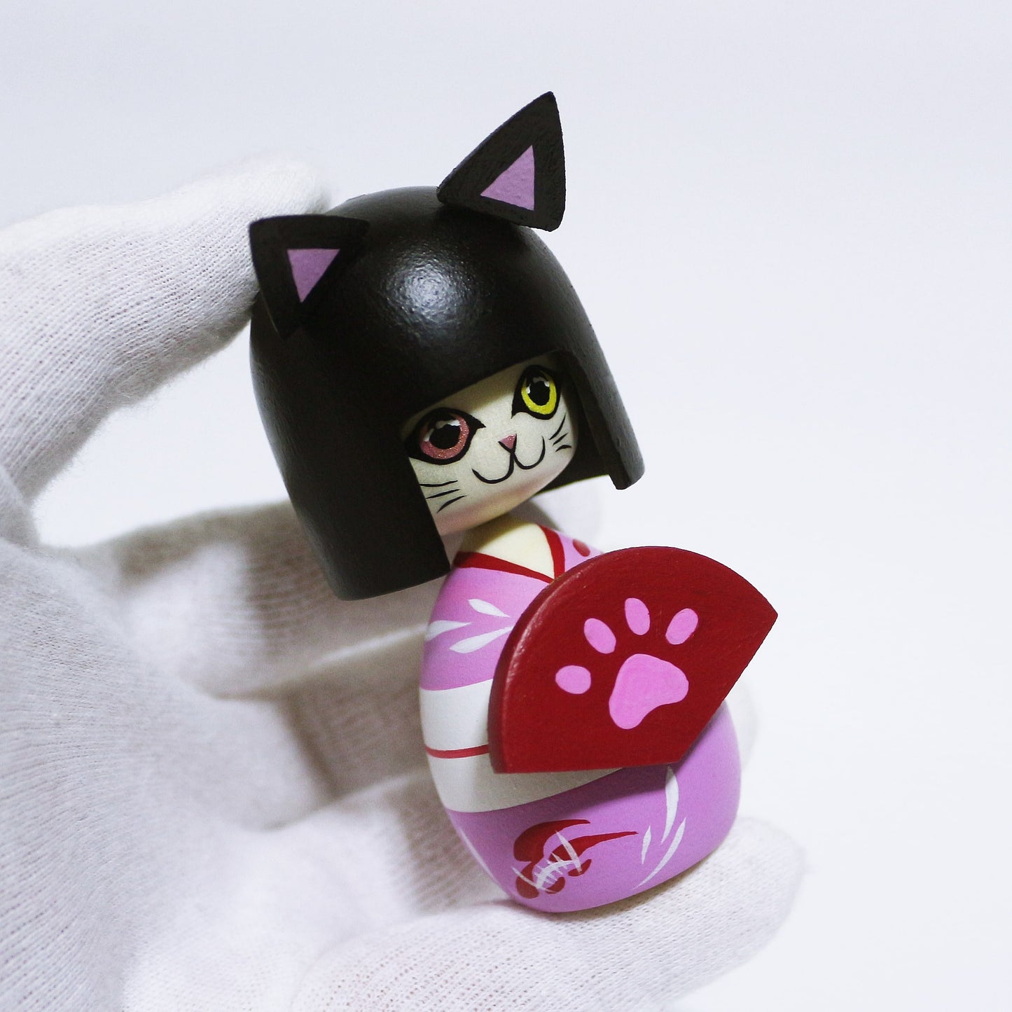 妖怪 ネコ娘 こけし YOKAI Cat Girl KOKESHI ※509