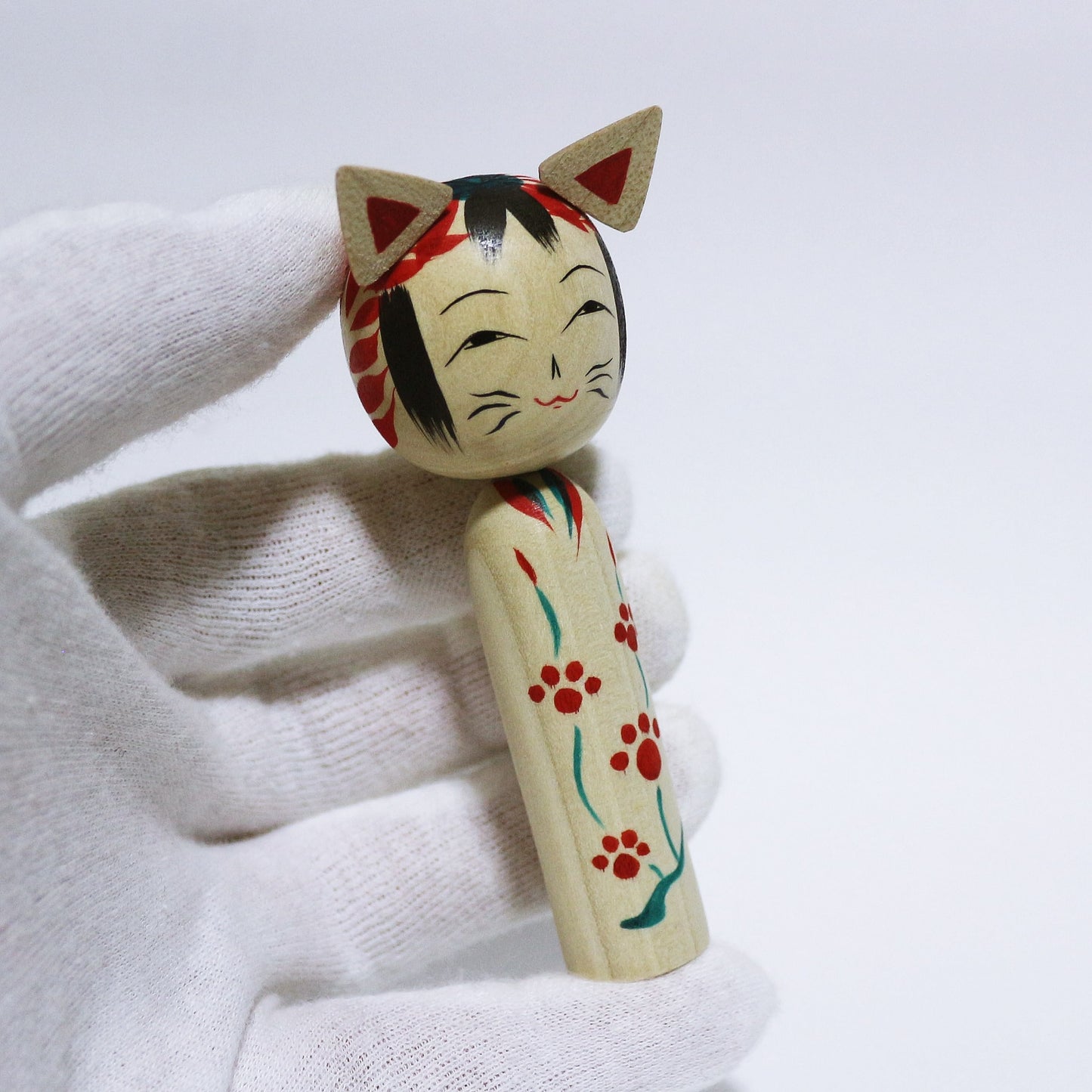 遠刈田ネコこけし TOGGATA Cat KOKESHI ※510