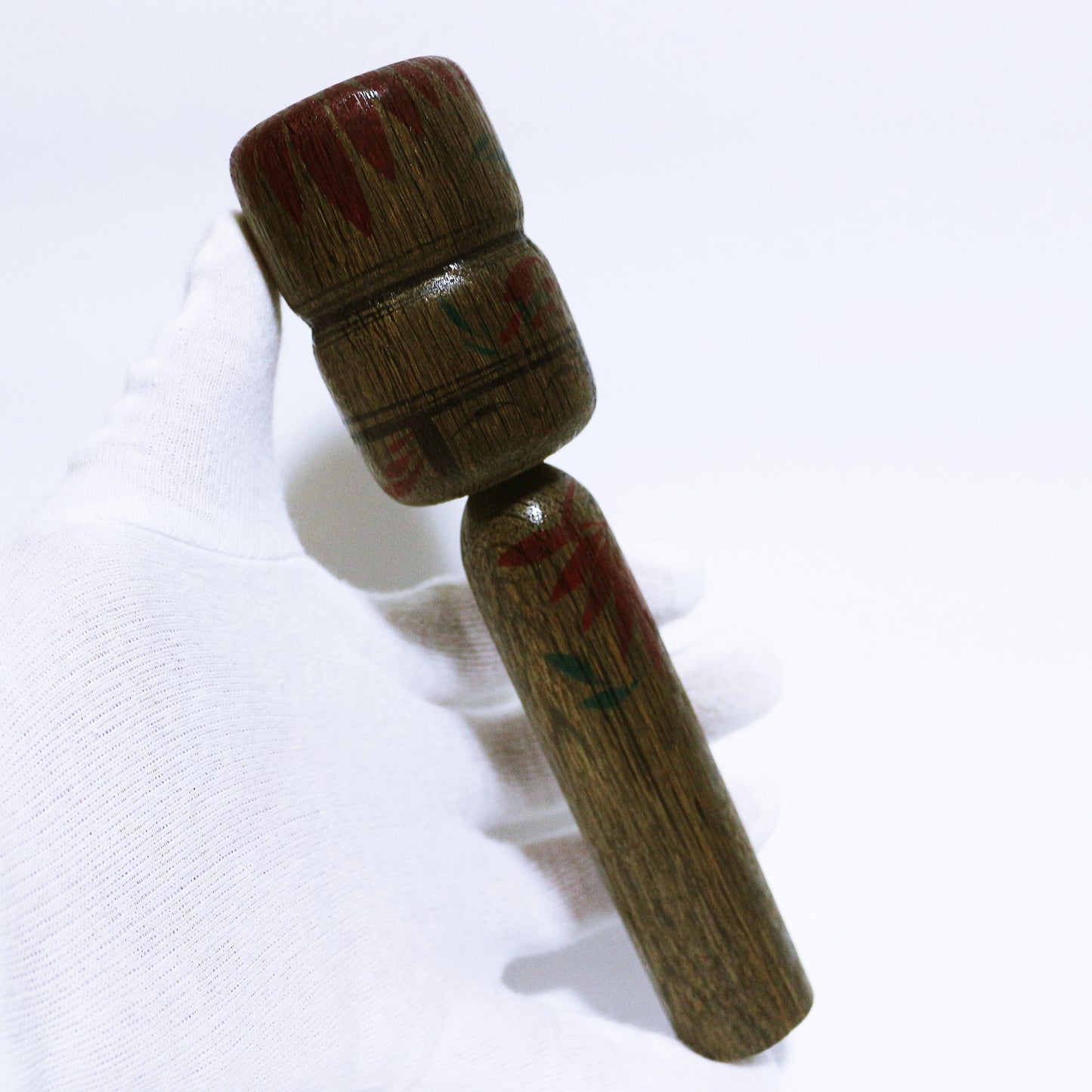 希少材 埋れ木 髷 こけし Rare Wood Bogwood Bun Hair KOKESHI ※517