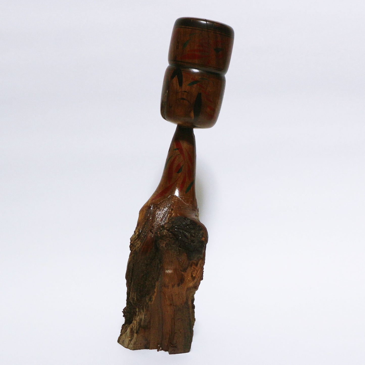 希少材 棗 髷 こけし Rare Wood Jujube Bun Hair KOKESHI ※520