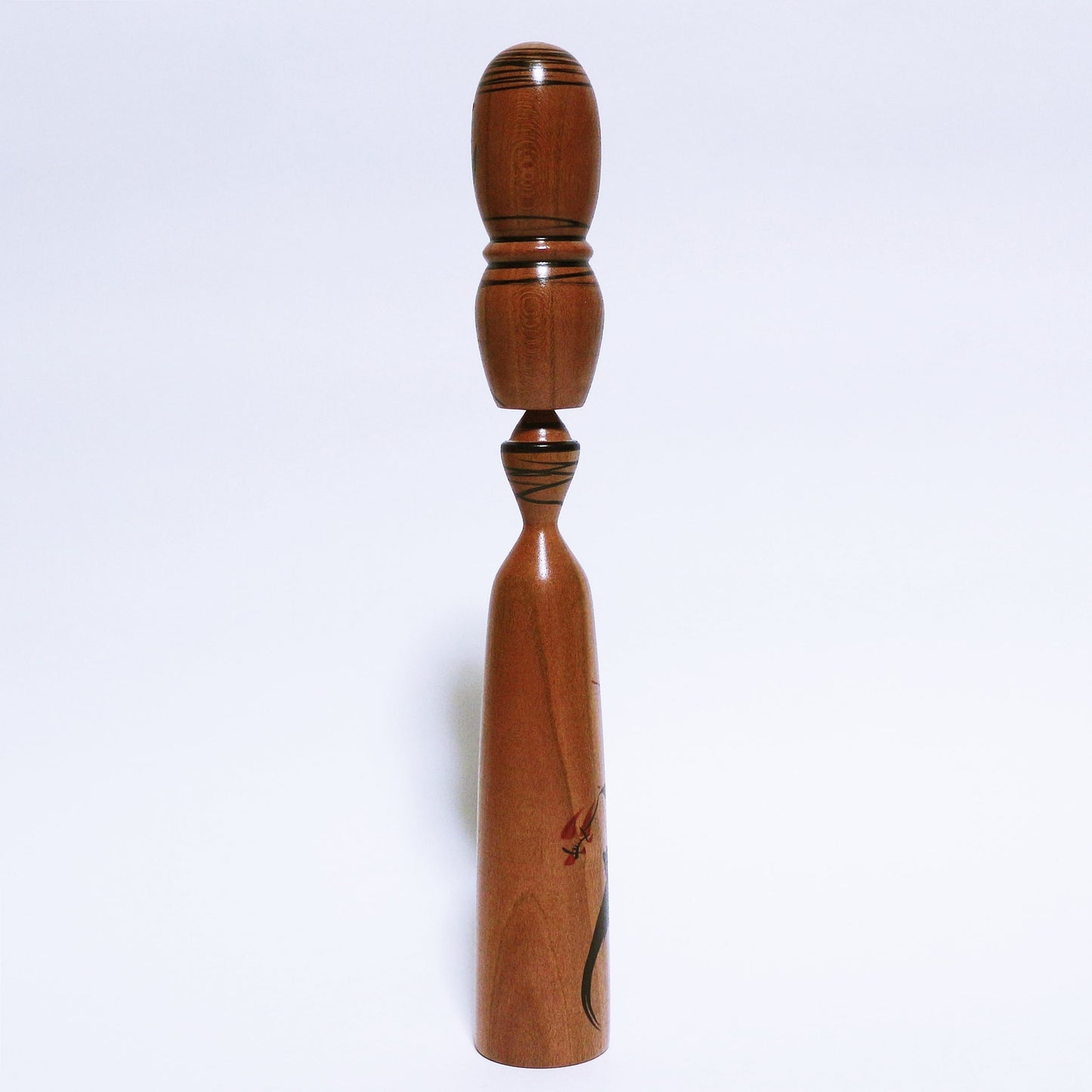 希少材 紅梅 おだんごヘア こけし Rare Wood Red Plum Bun Hair KOKESHI ※523