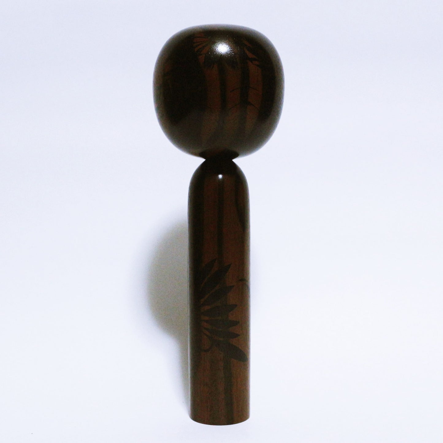 銘木 黒檀 こけし Precious Wood Ebony KOKESHI ※528