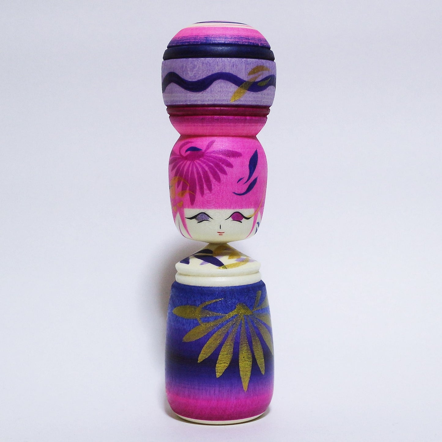 Purple Mix Bun Hair KOKESHI ※532