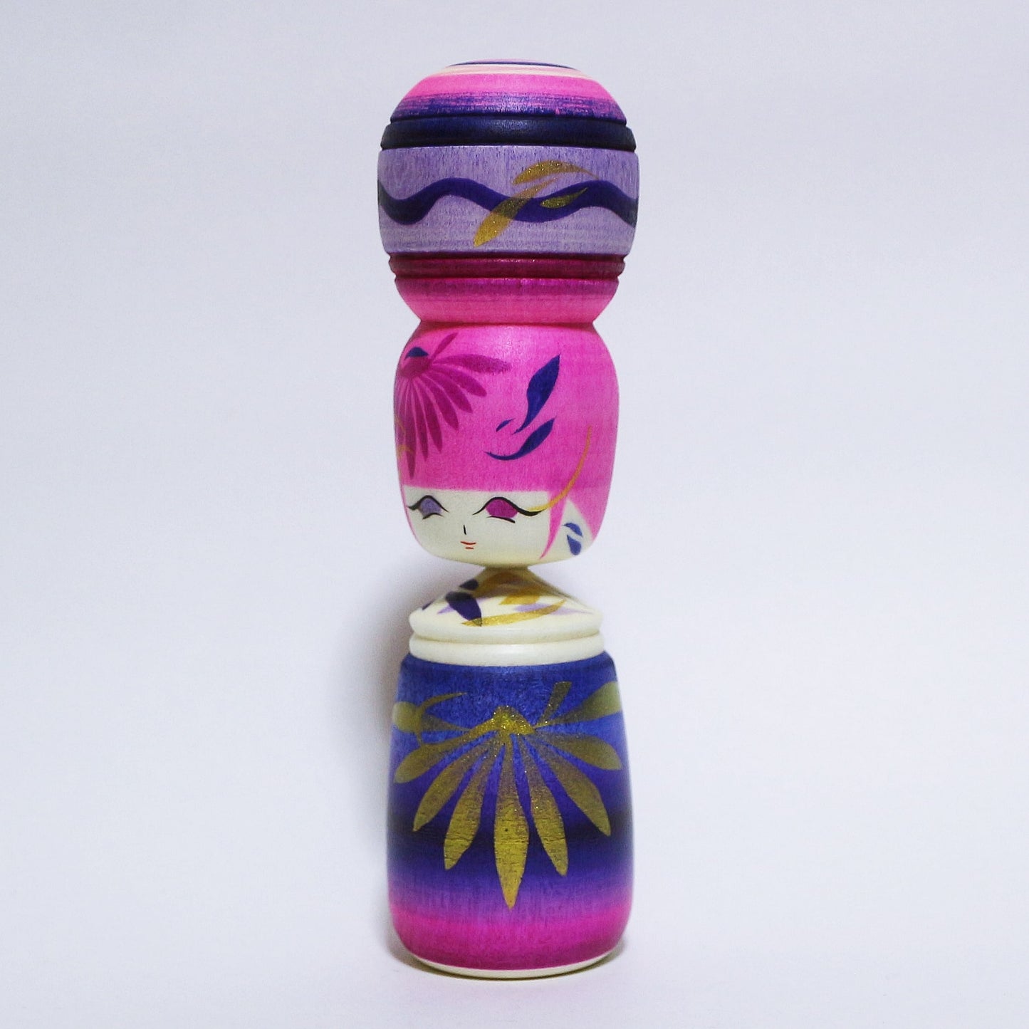Purple Mix Bun Hair KOKESHI ※532