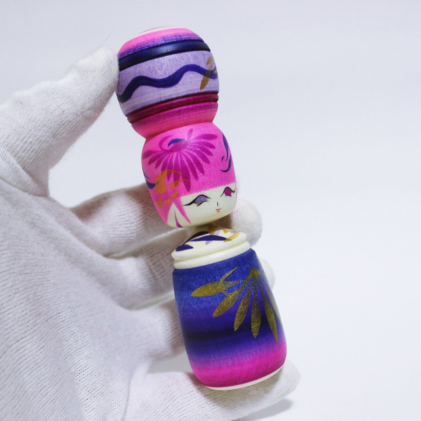 Purple Mix Bun Hair KOKESHI ※532