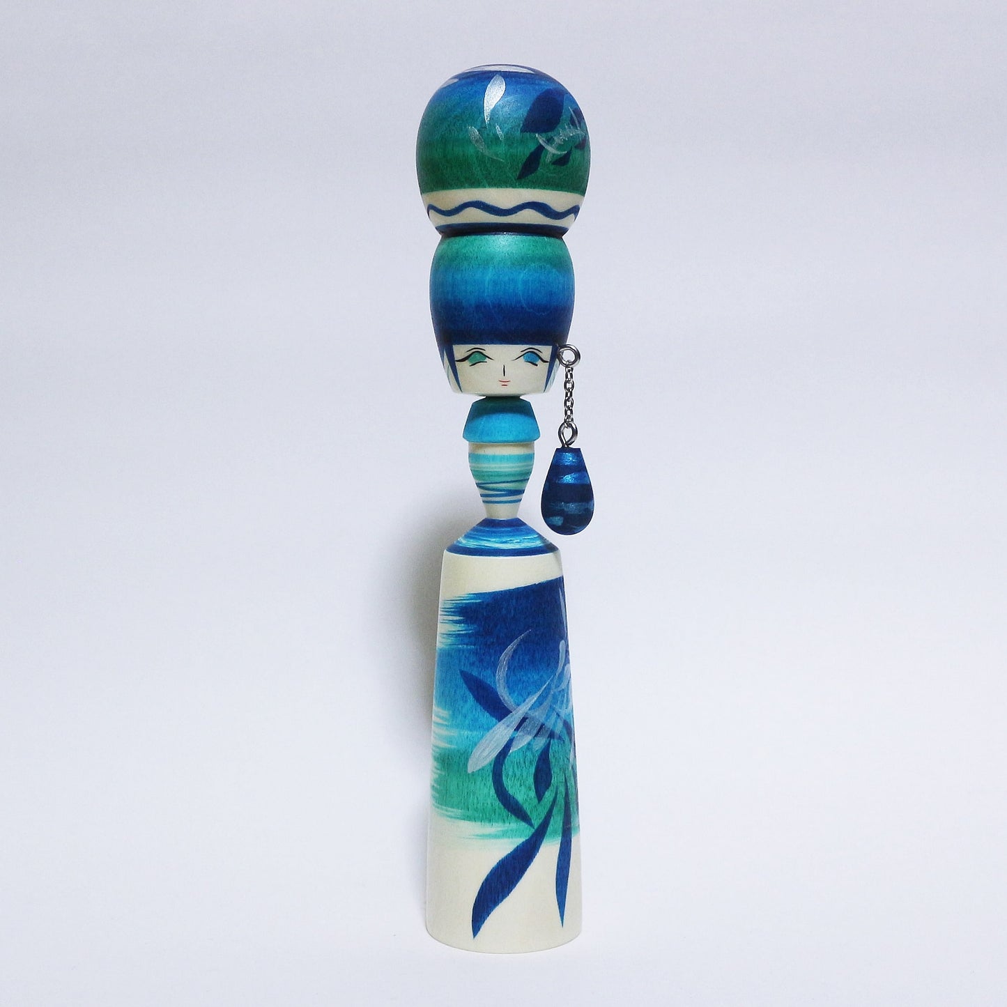 Blue Mix Bun Hair KOKESHI ※535