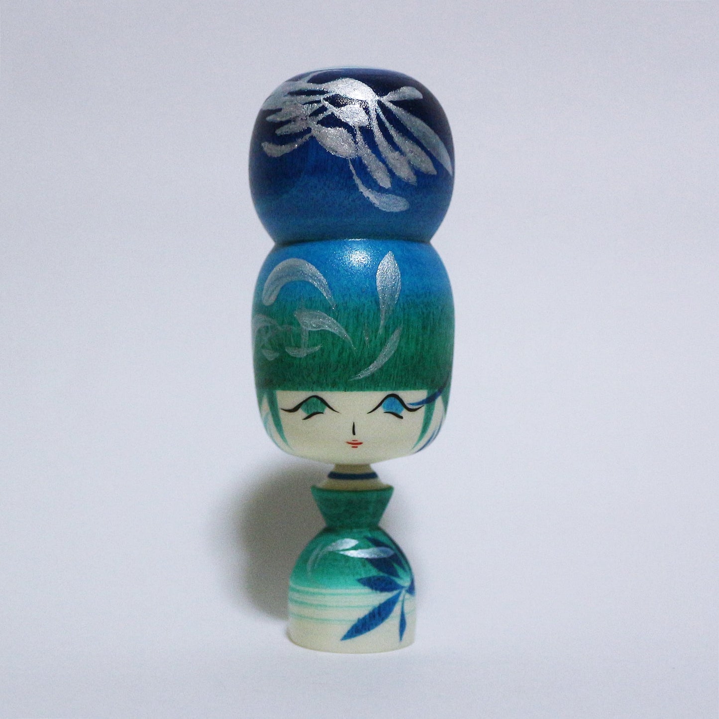 Blue Mix Bun Hair KOKESHI ※536