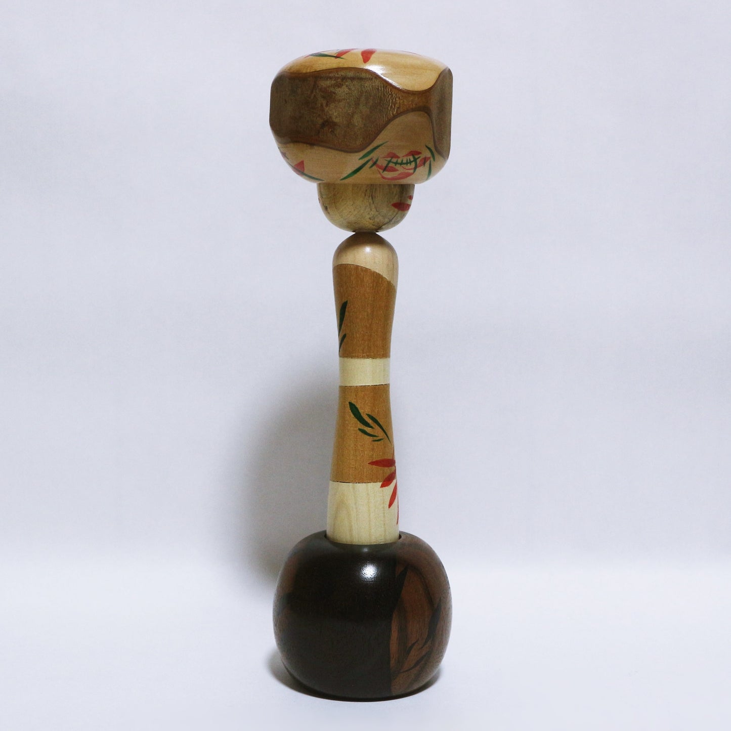 希少材 樹種混合 達磨 Mixed rare wood species DARUMA KOKESHI ※768