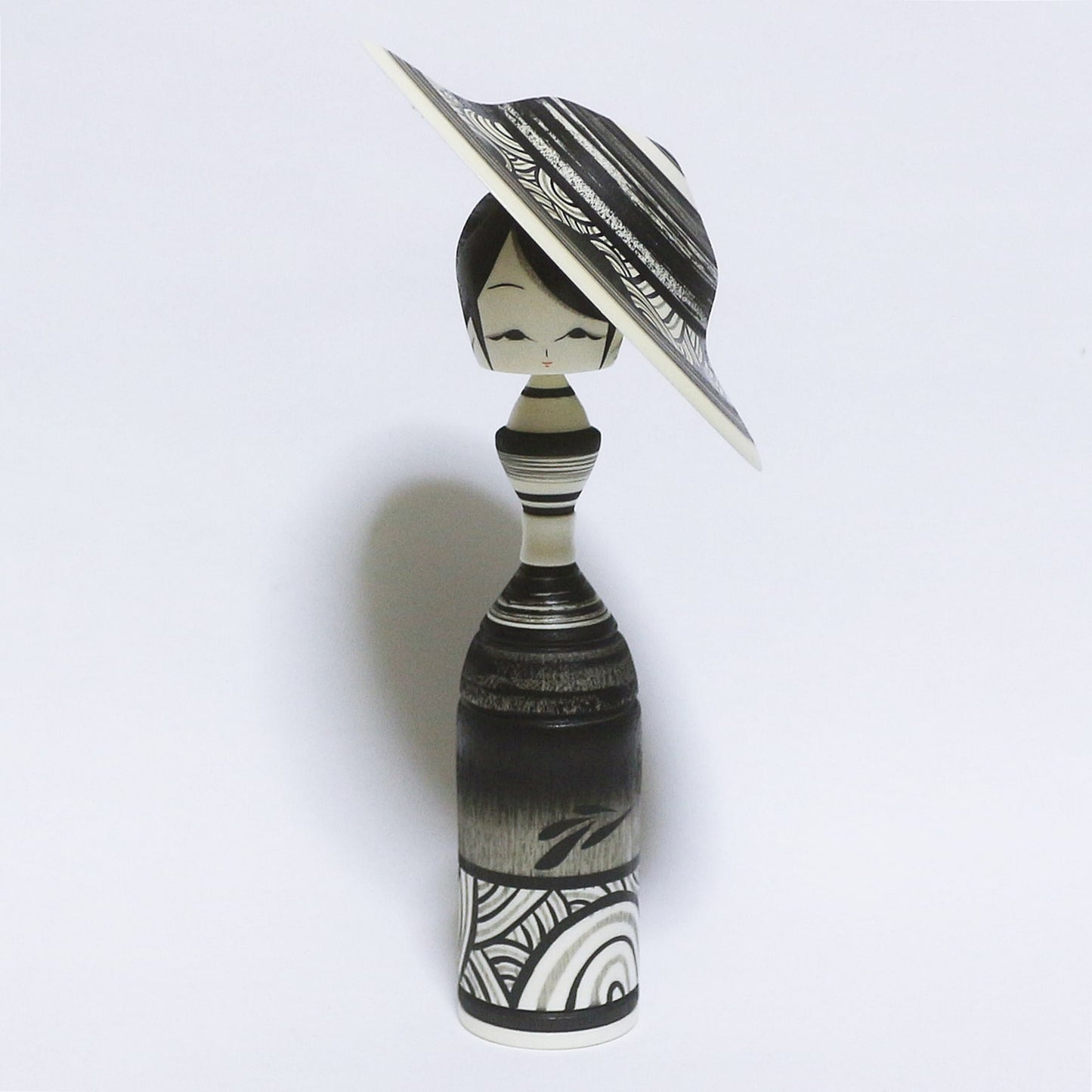 墨 帽子 こけし Sumi Hat Kokeshi ※79