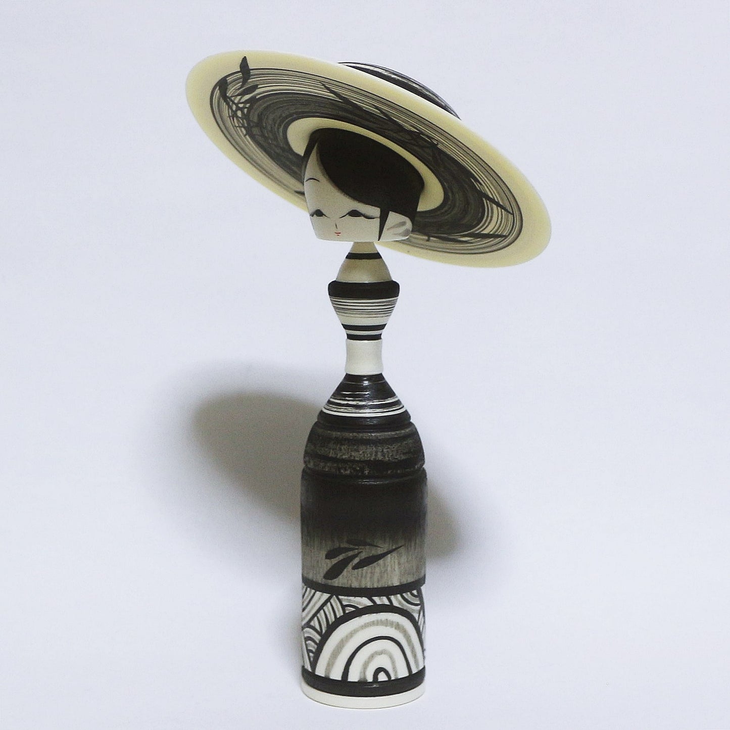 墨 帽子 こけし Sumi Hat Kokeshi ※79