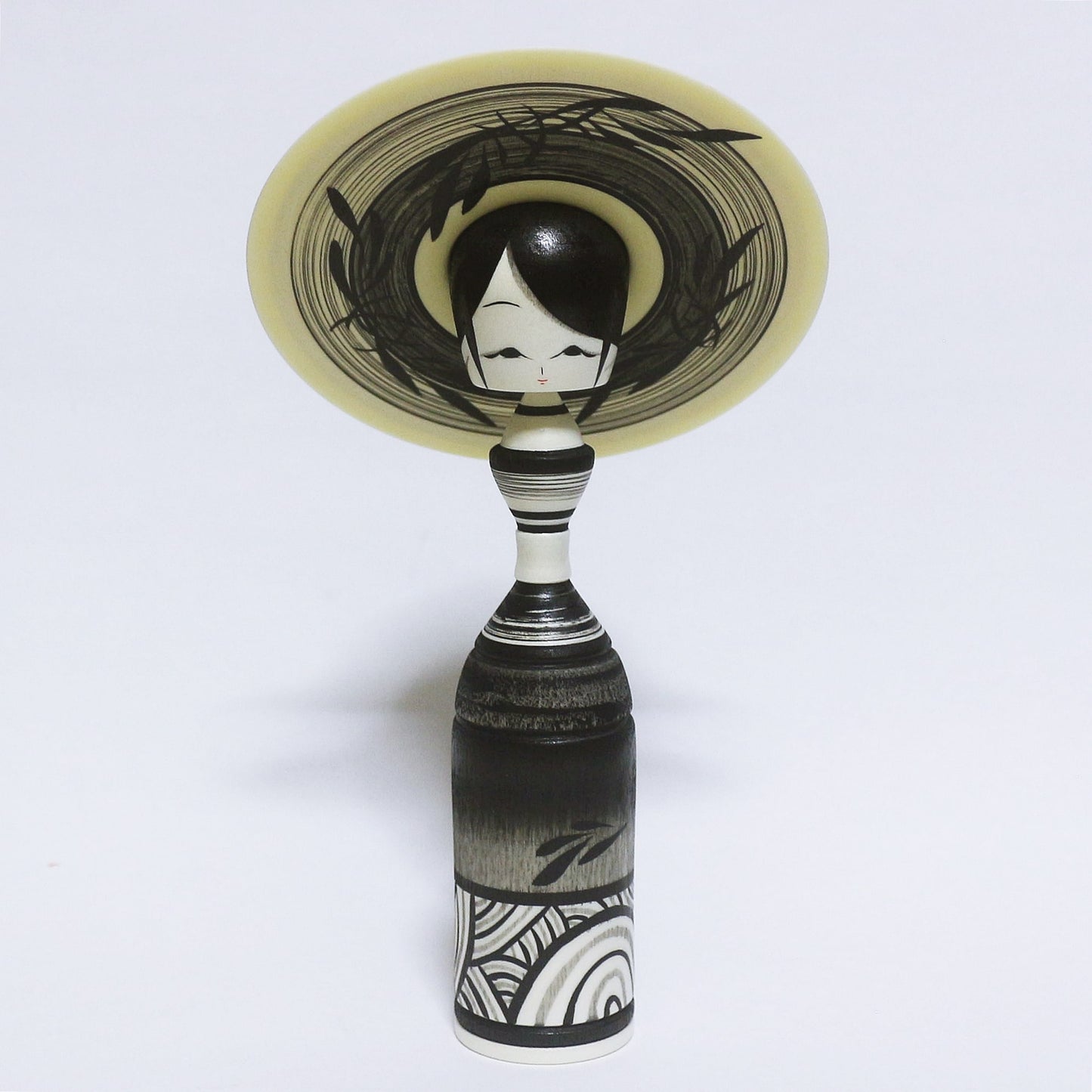 墨 帽子 こけし Sumi Hat Kokeshi ※79