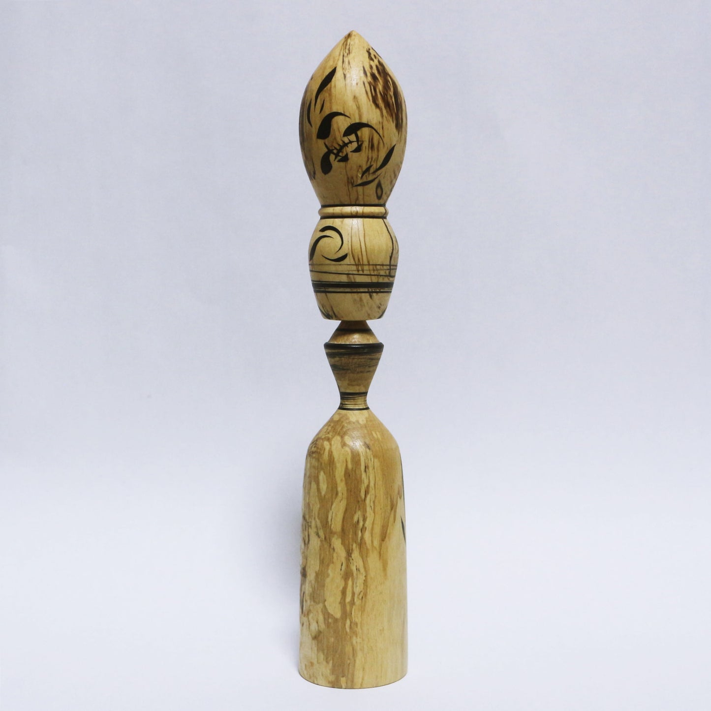 シデ・スポルテッド Hornbeam Spalted KOKESHI ※824