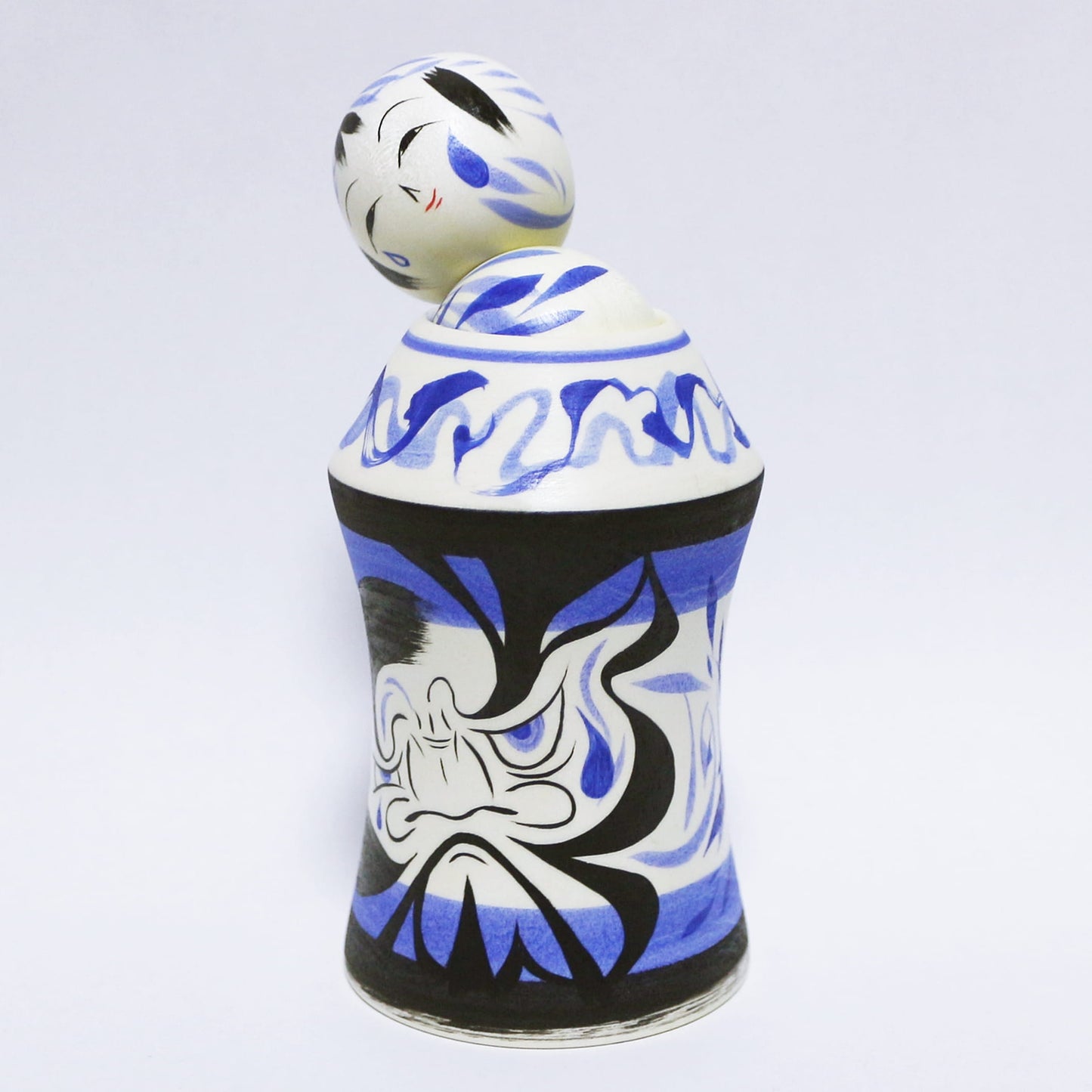 梅雨 雨 青紫 達磨玉入れえじこ Rainy season Japanese blue-purple Rain DARUMA TAMA-IRE EJIKO ※859