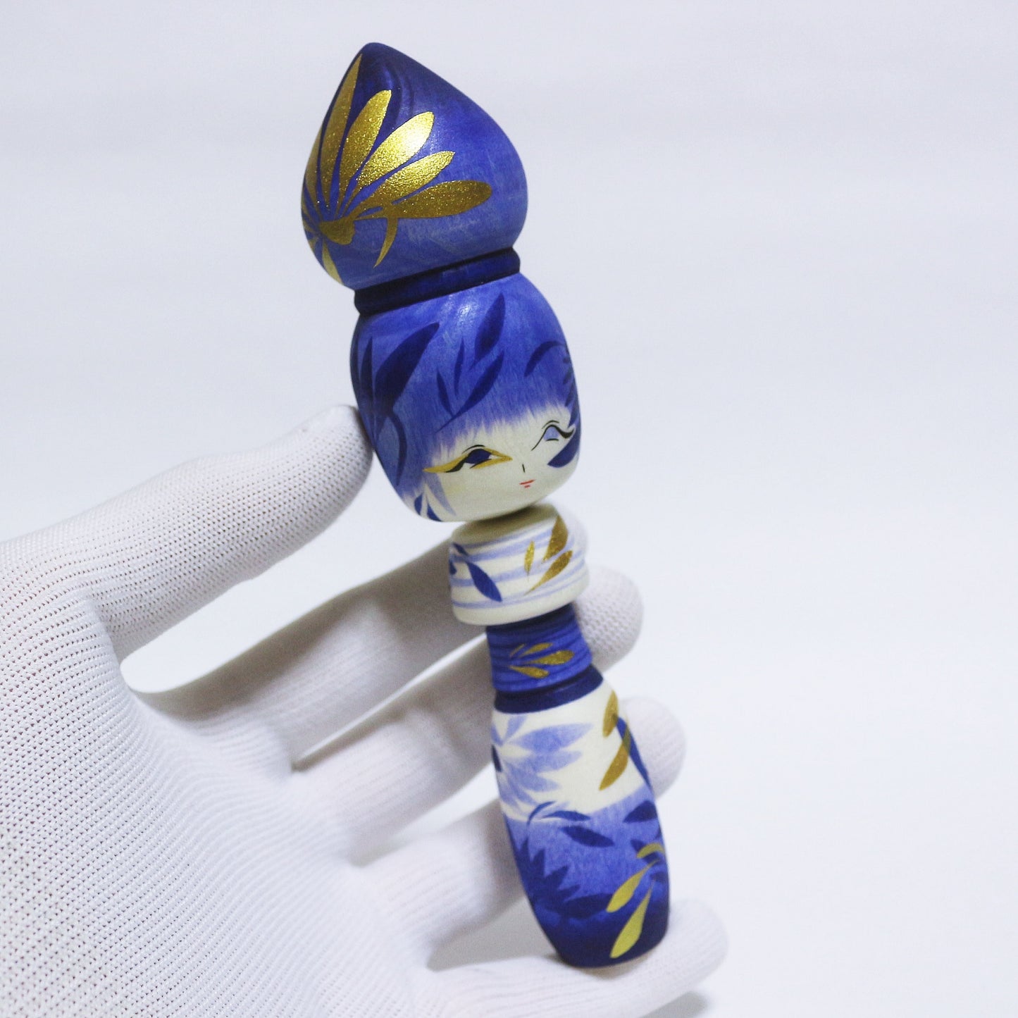 青紫 おだんごヘア こけし AO-MURASAKI Bun Hair KOKESHI ※253