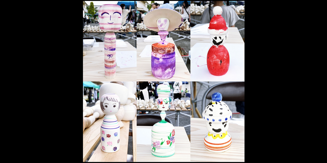 【CUARAマルシェこけし絵付け体験ワークショップ】