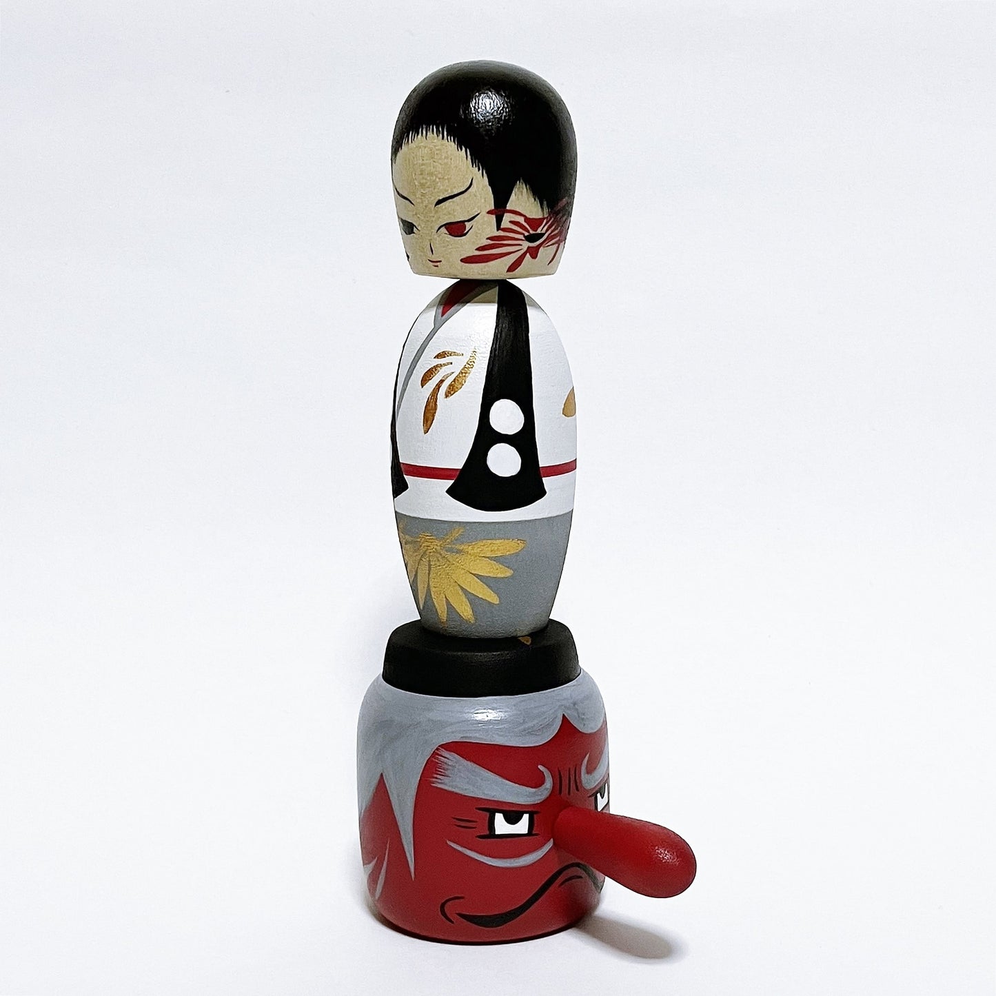 天狗　妖怪　こけし　Tengu Yokai Kokeshi　※126